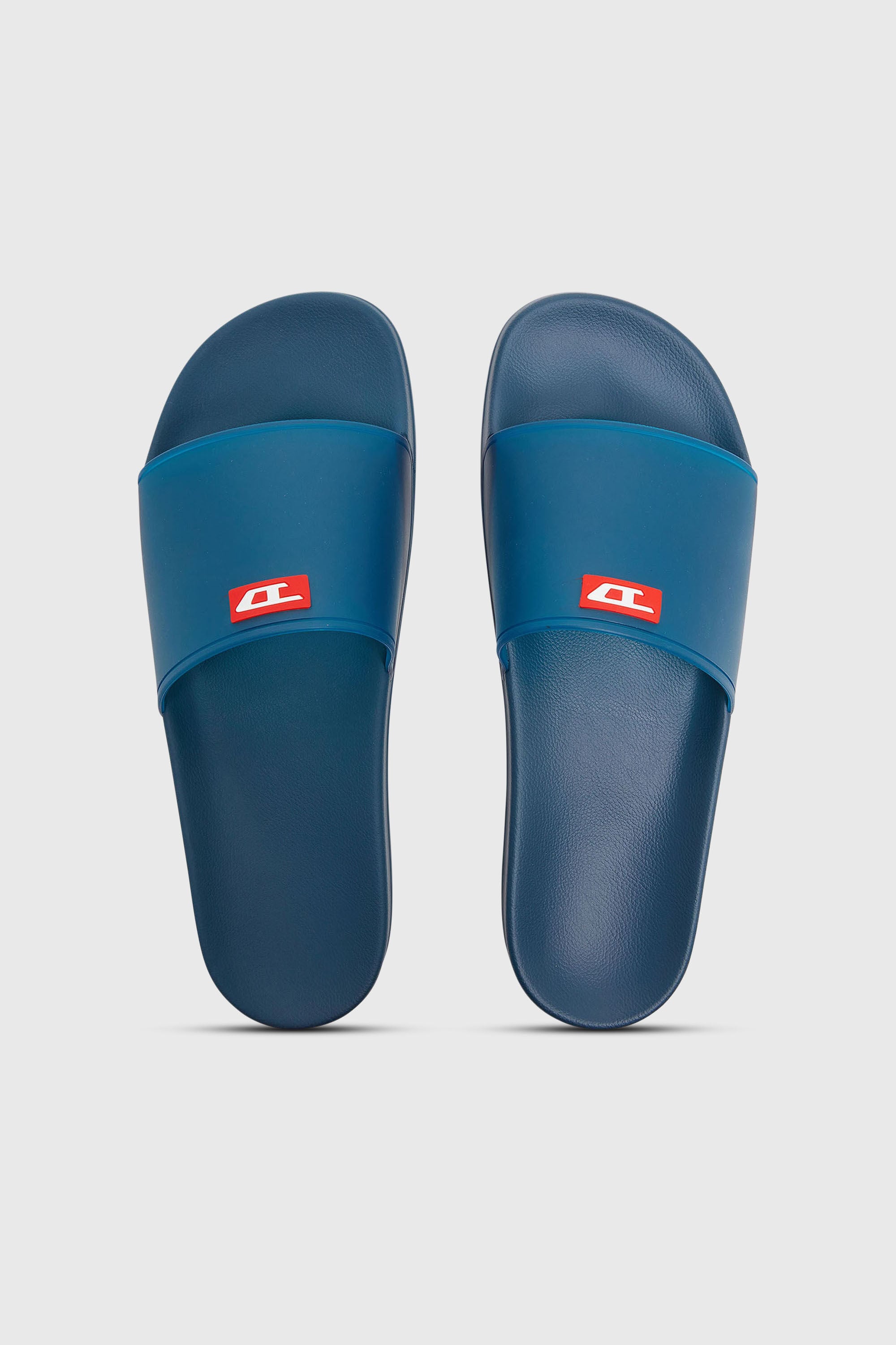 Diesel - SA-SWIM, Male's Sa-Swim - Rubber slides with transparent upper in Blue - 4