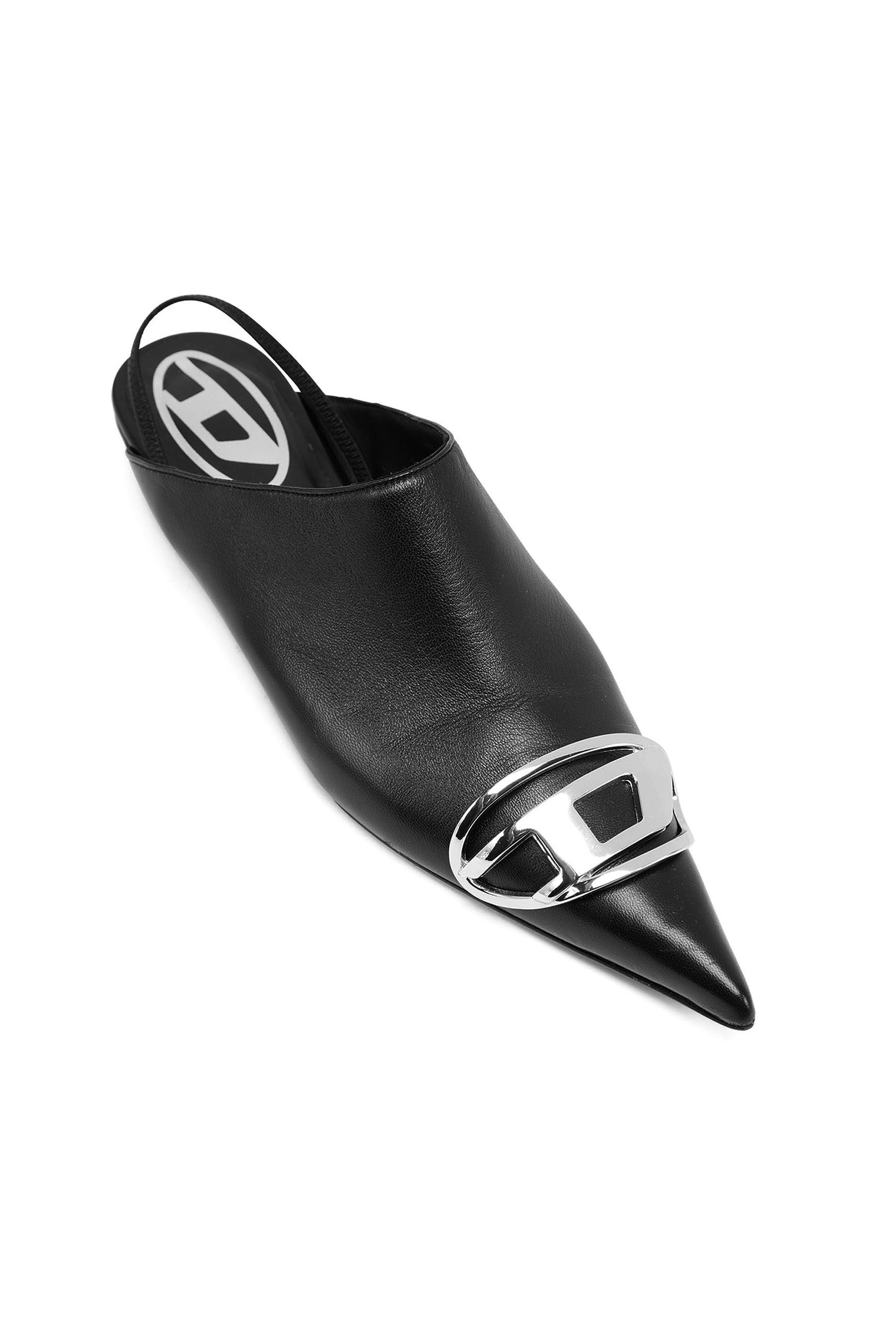 Women's D-Venus-Slingback mules in nappa leather | Black