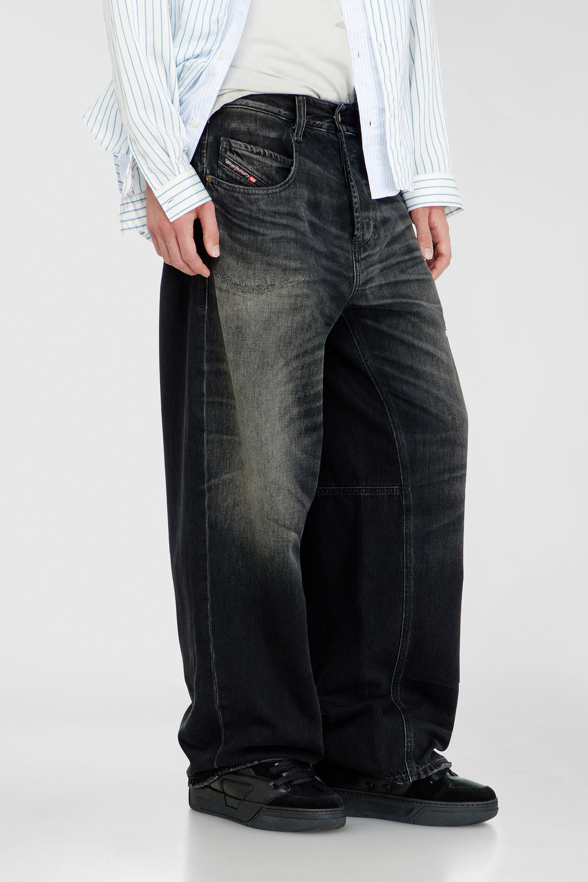 Women's Relaxed Jeans | Regular Waist 1997 D-Enim-M | Black/Dark