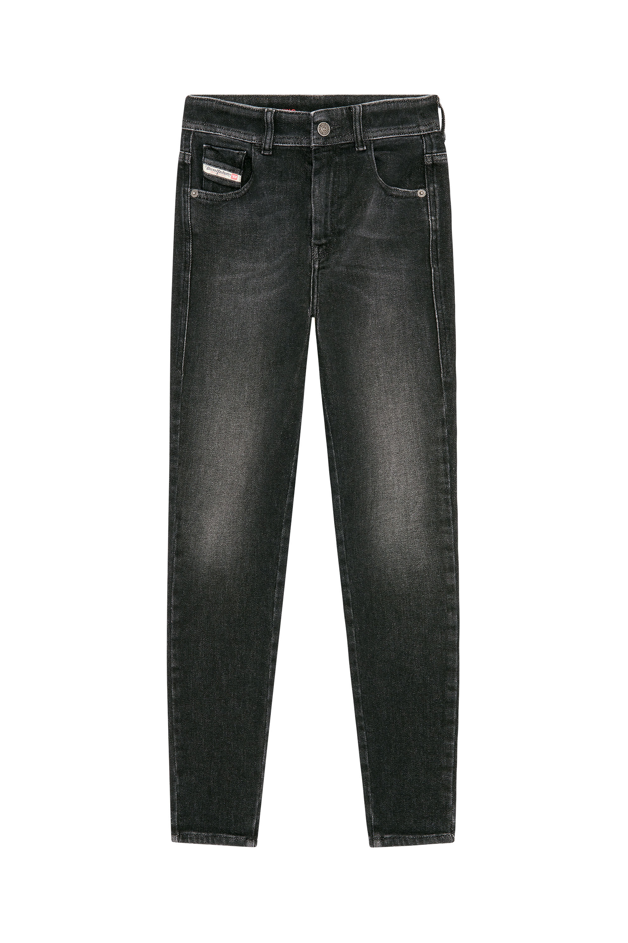 1984 SLANDY-HIGH Mujer: Vaqueros super skinny Gris oscuro | Diesel