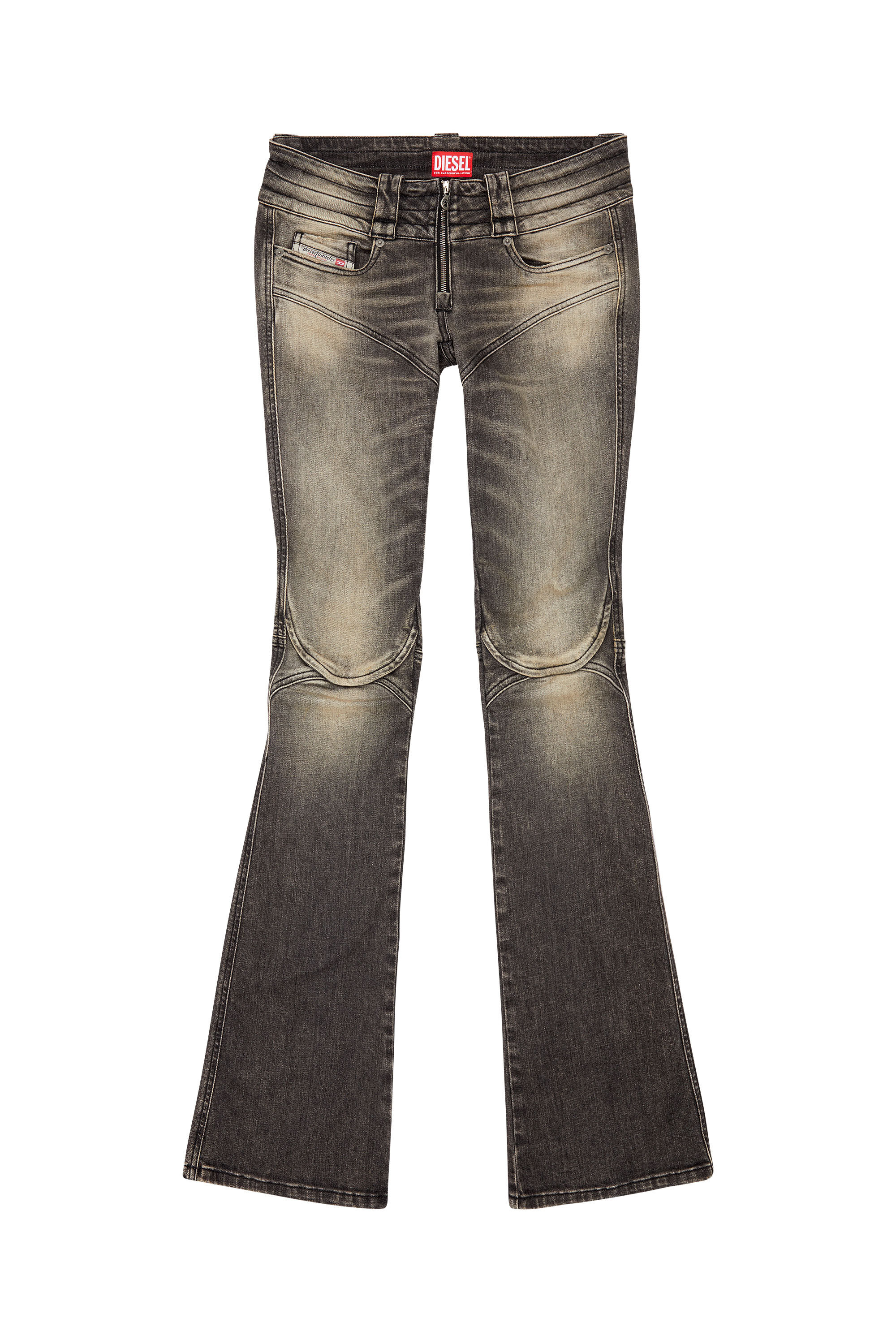Diesel - Woman's Bootcut Jeans Belthy 0JGAL, Black/Dark grey - 2