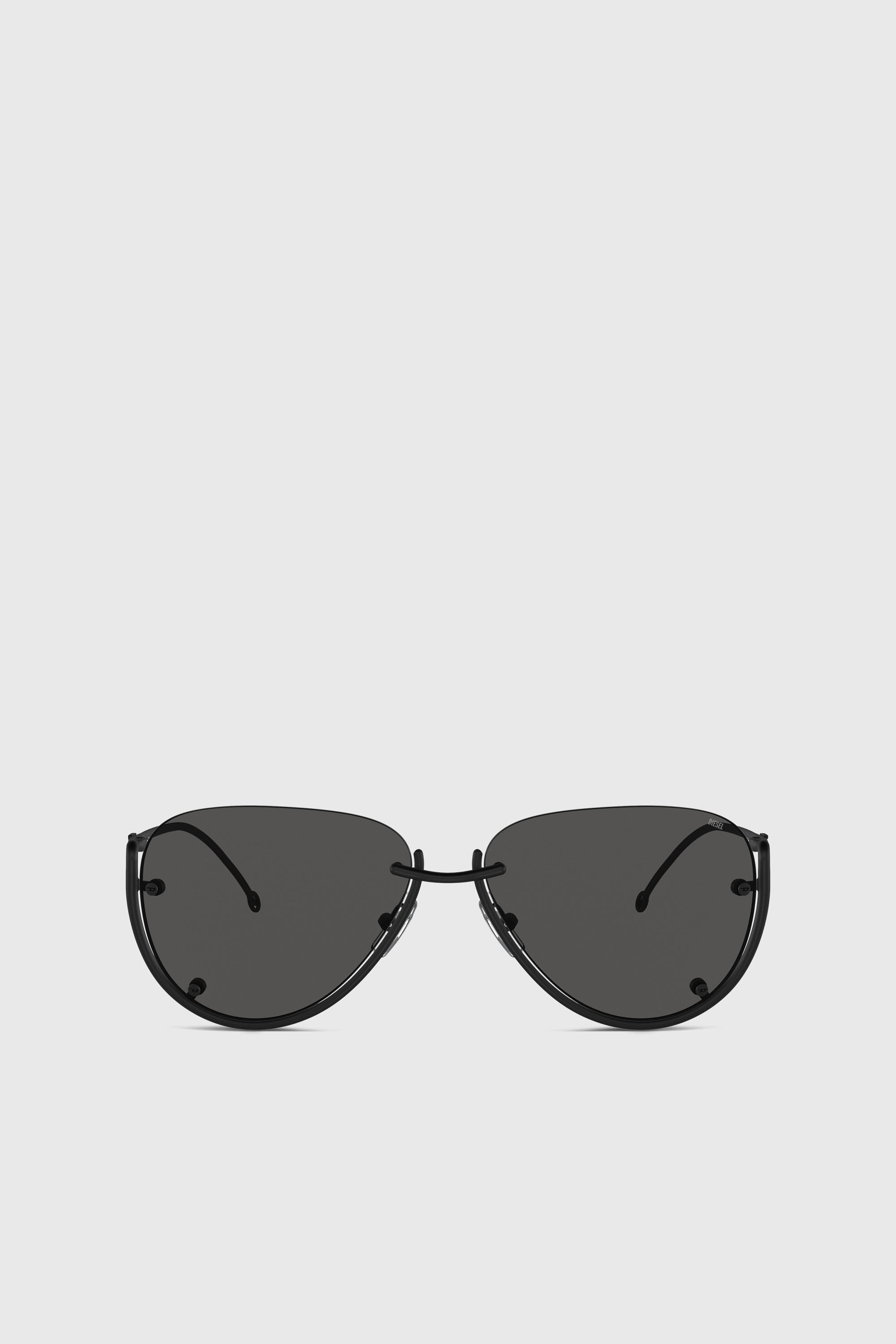 Diesel - 0DL1003, Unisex's Pilot model sunglasses in Black - 1
