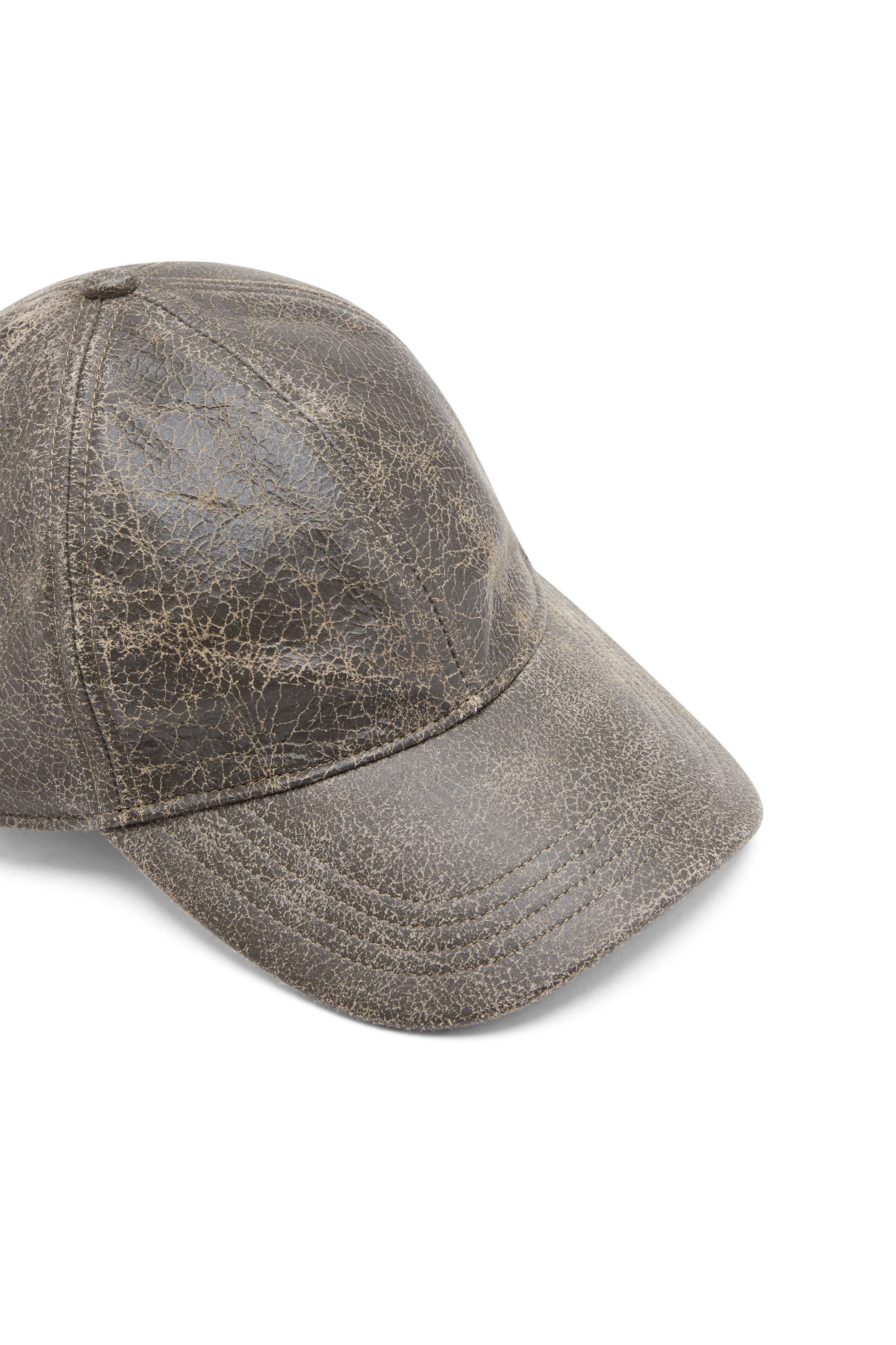 C-BARINS Man: Baseball cap in cracked leather | Diesel