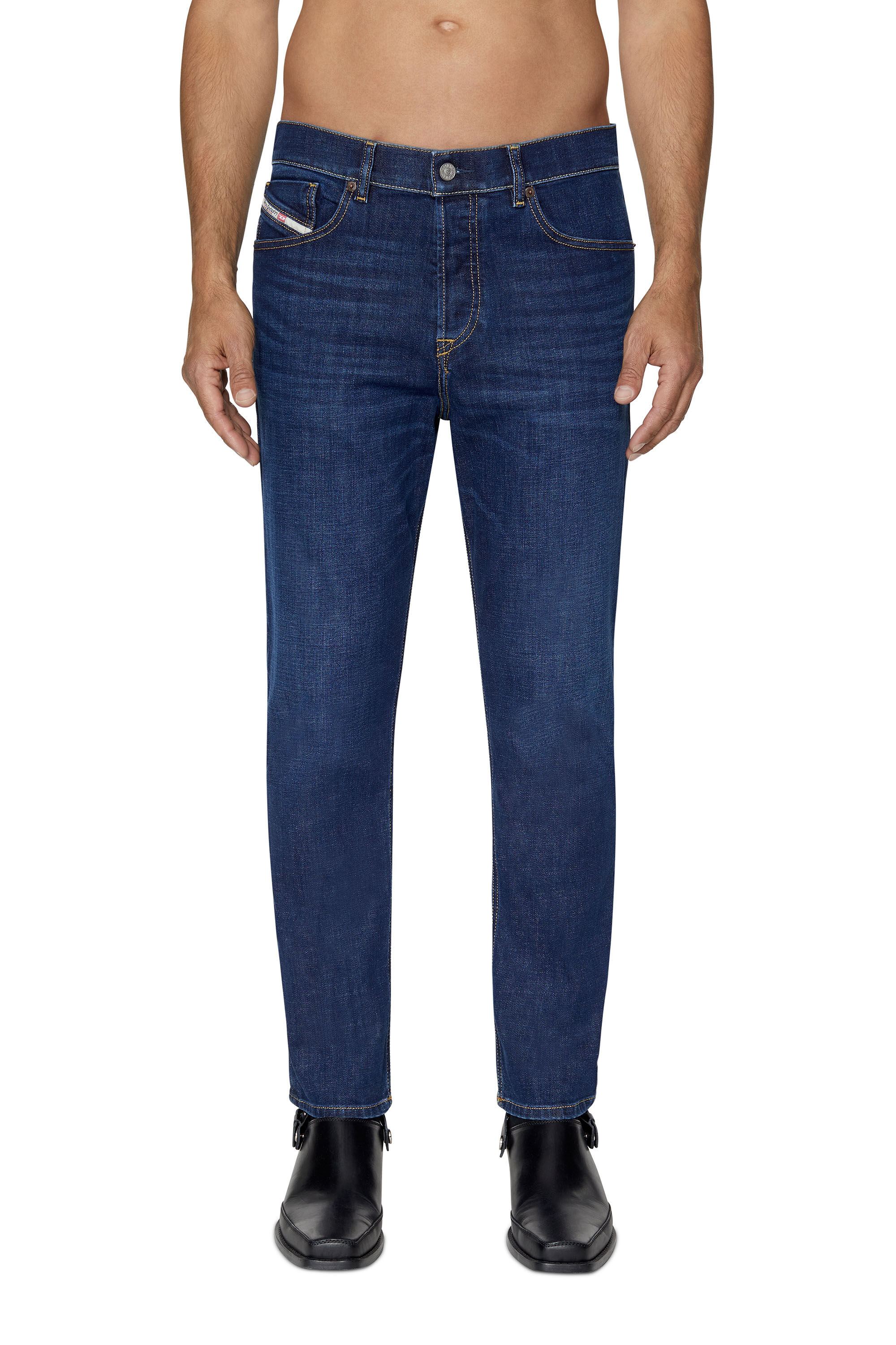 Diesel - Regular Jeans 2005 D-Fining 09B90 Homme, Bleu Foncé - Image 3