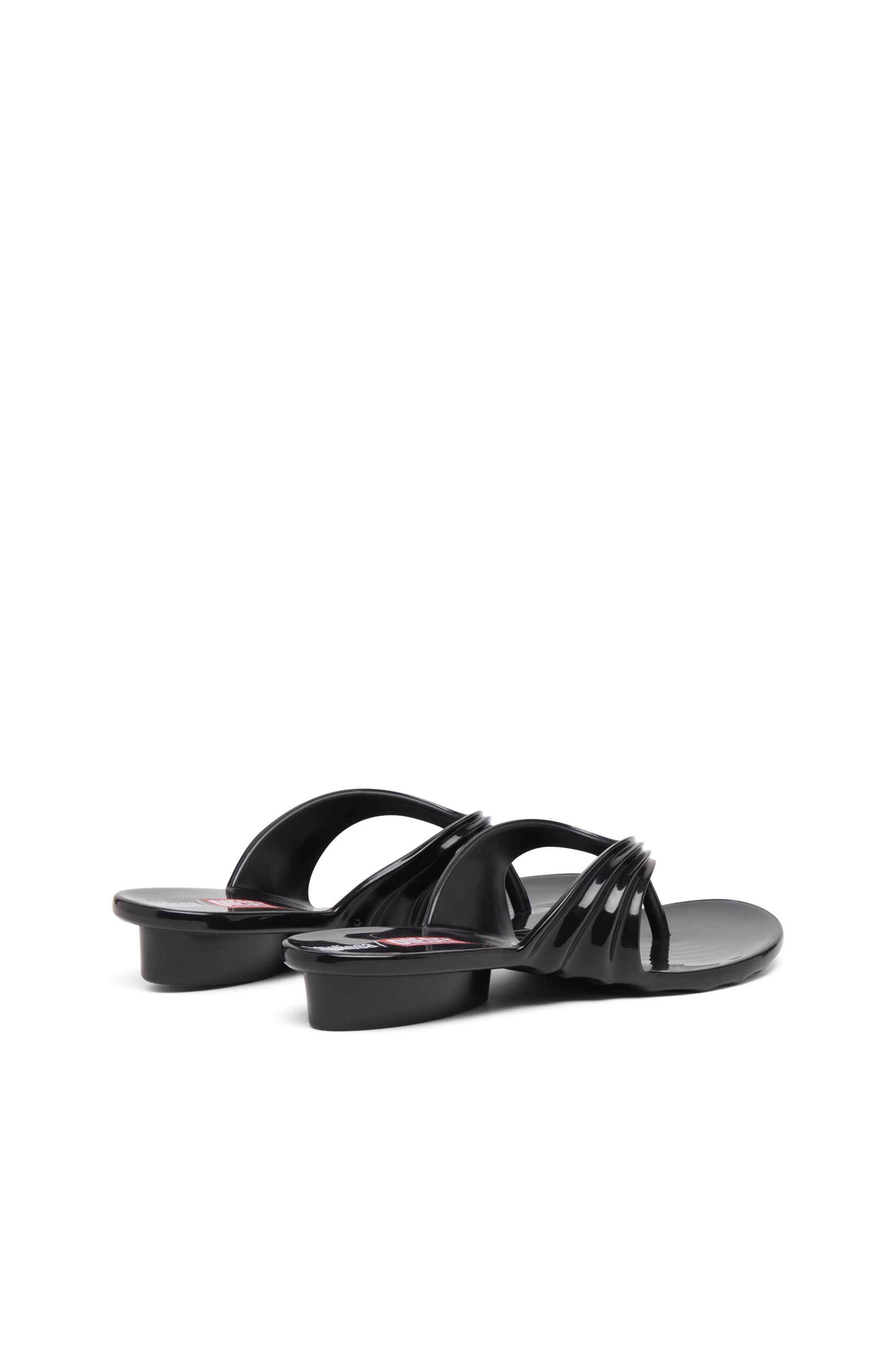 Diesel - MELISSA QUANTUM THONG, Female's Sculptural flip-flops in Melflex&reg; in Black - 3