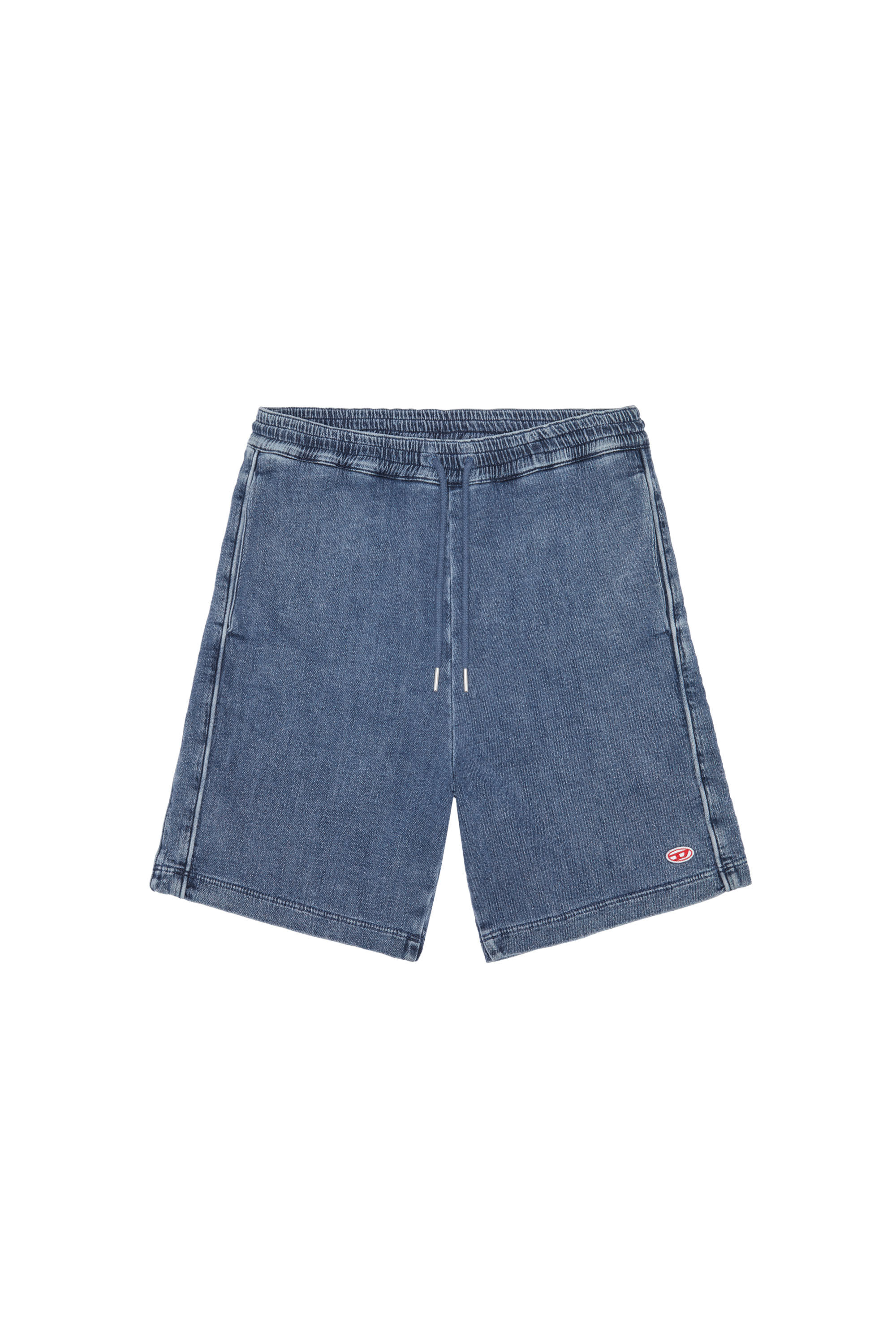 Diesel - D-BOXY TRACK DENIM SHORTS, Short en Track Denim Homme in Bleu - 2