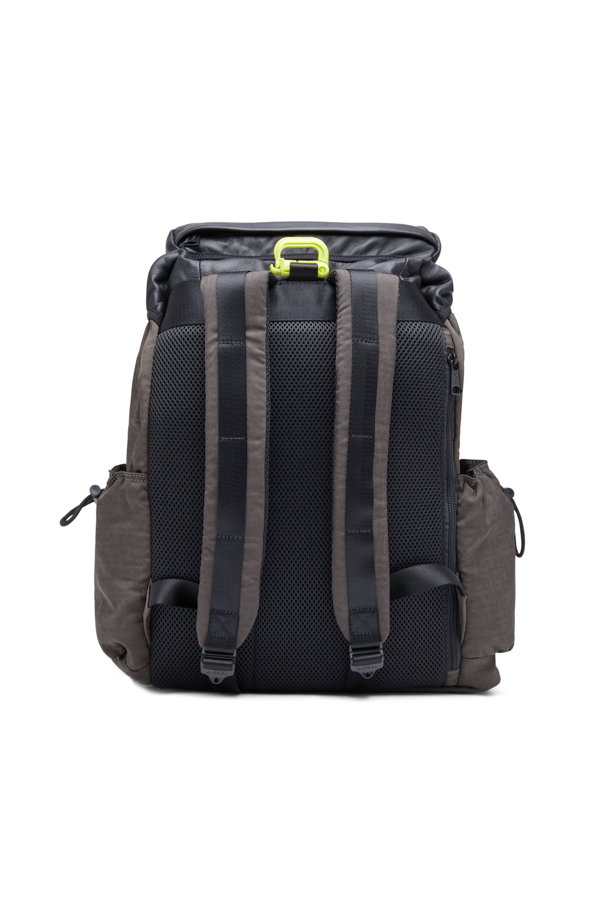 Diesel - UTLT BACKPACK X, Unisex's Utlt Backpack X - Backpack in jacquard fabric and nappa in Dark Grey - 3