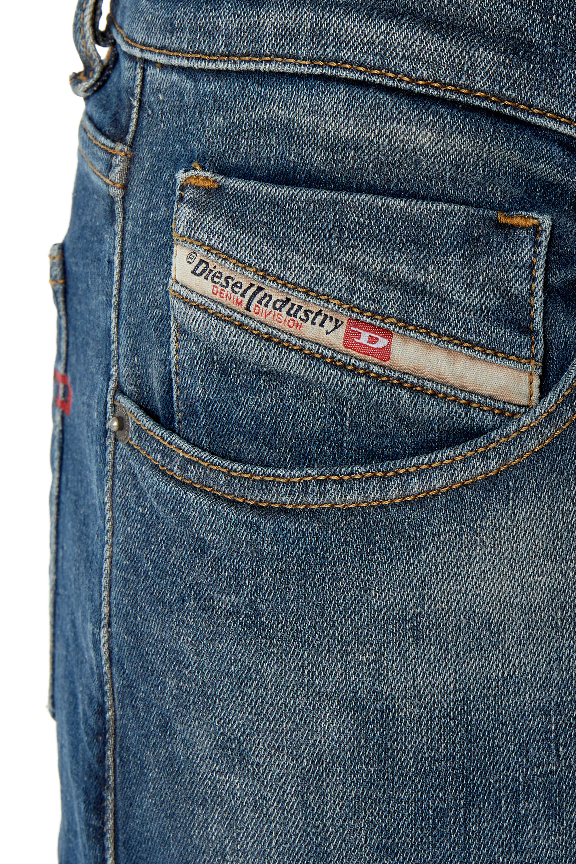 Diesel - Slim Jeans 2019 D-Strukt 09F39, Male's Slim Jeans - 2019 D-Strukt in Dark Blue - 5