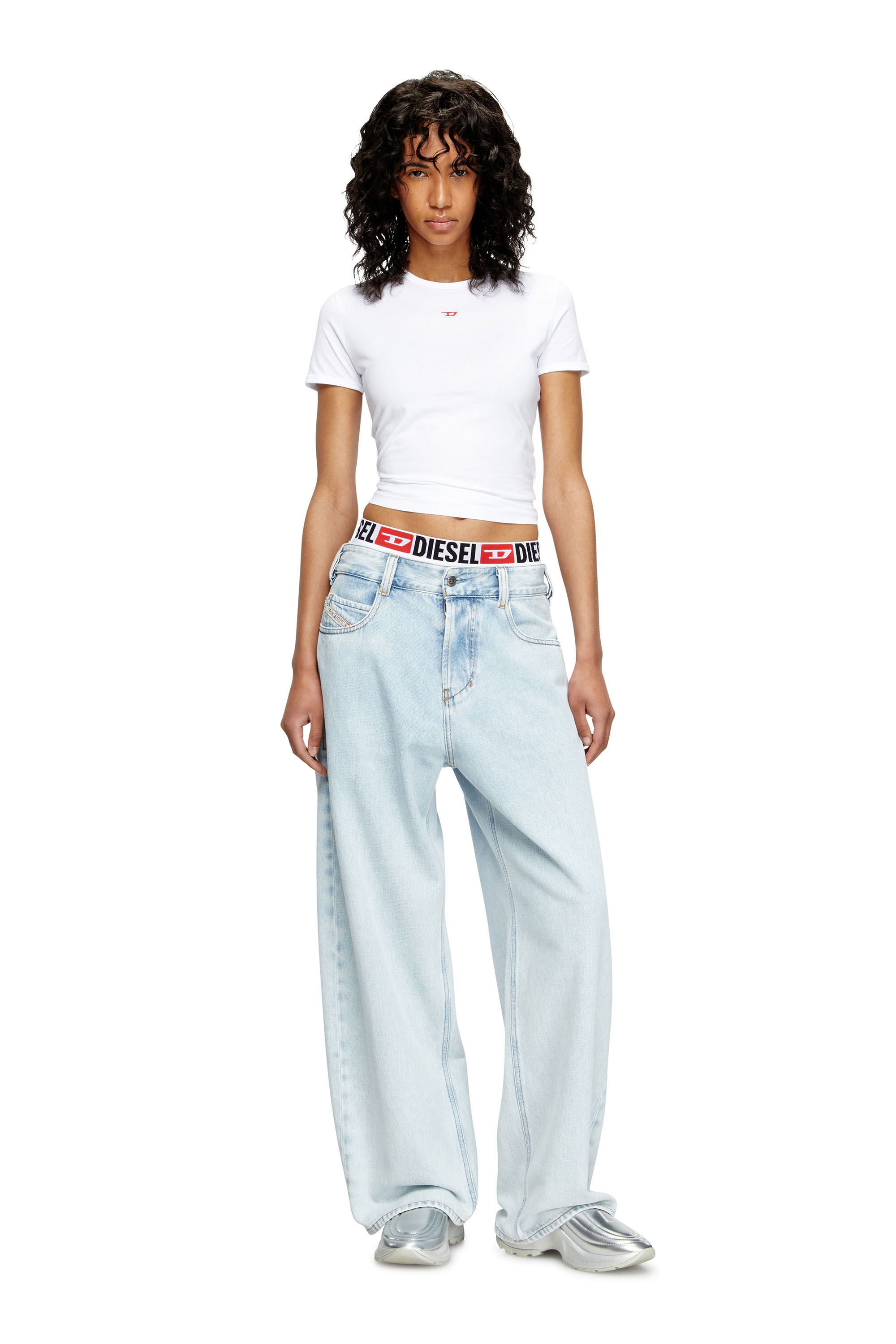 Diesel - Relaxed Jeans 1997 D-Enim 09M74 Mixte, Bleu Clair - Image 7