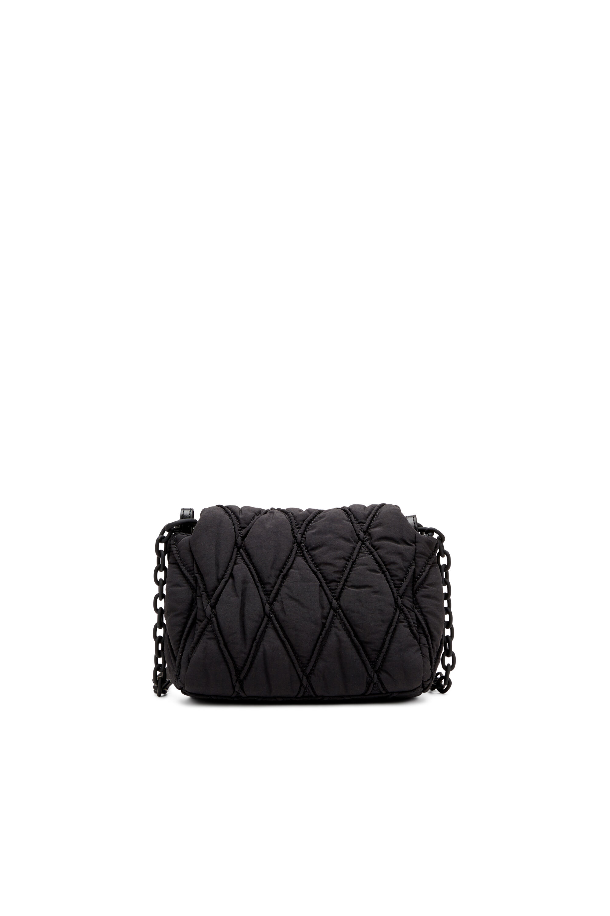 DIESEL Charm-D Shoulder S ブラック Women's Charm-D S-Small shoulder bag in quilted denim