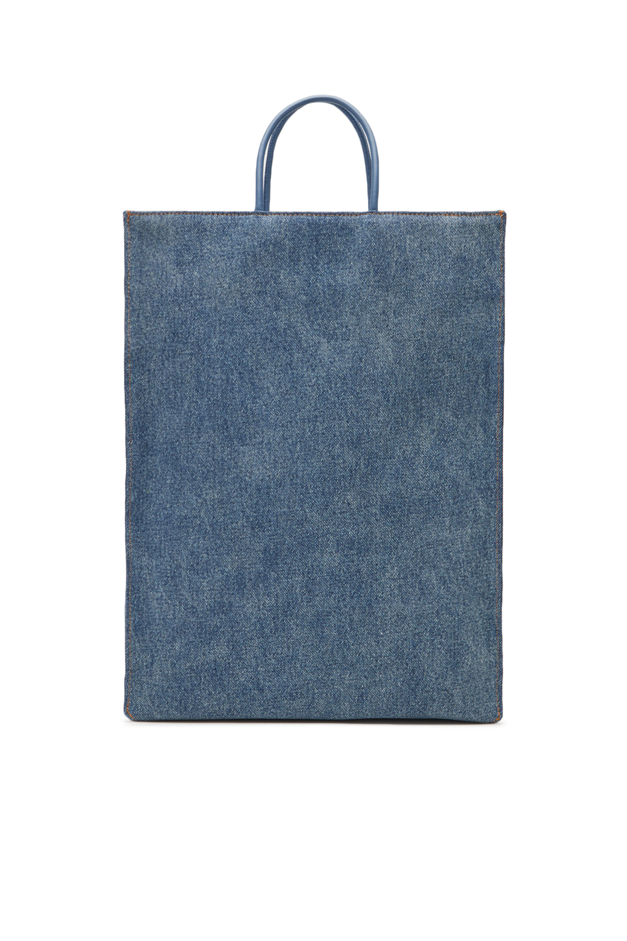 DSL SHOPPER 3D L X: Large tote in overdyed denim | Diesel