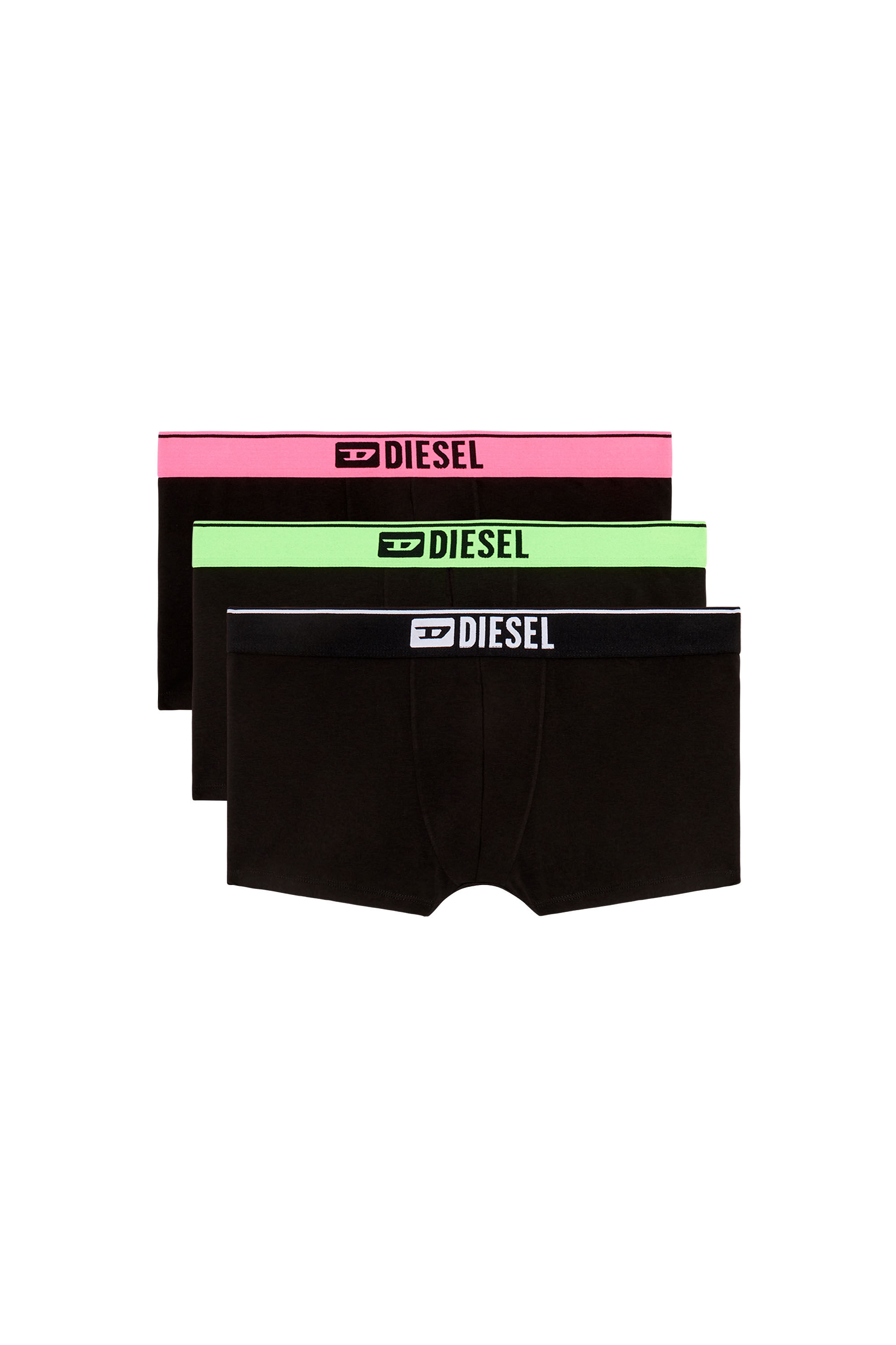 Diesel - UMBX-DAMIENTHREEPACK, Lot de trois boxers avec taille pop Homme in Polychrome - 4
