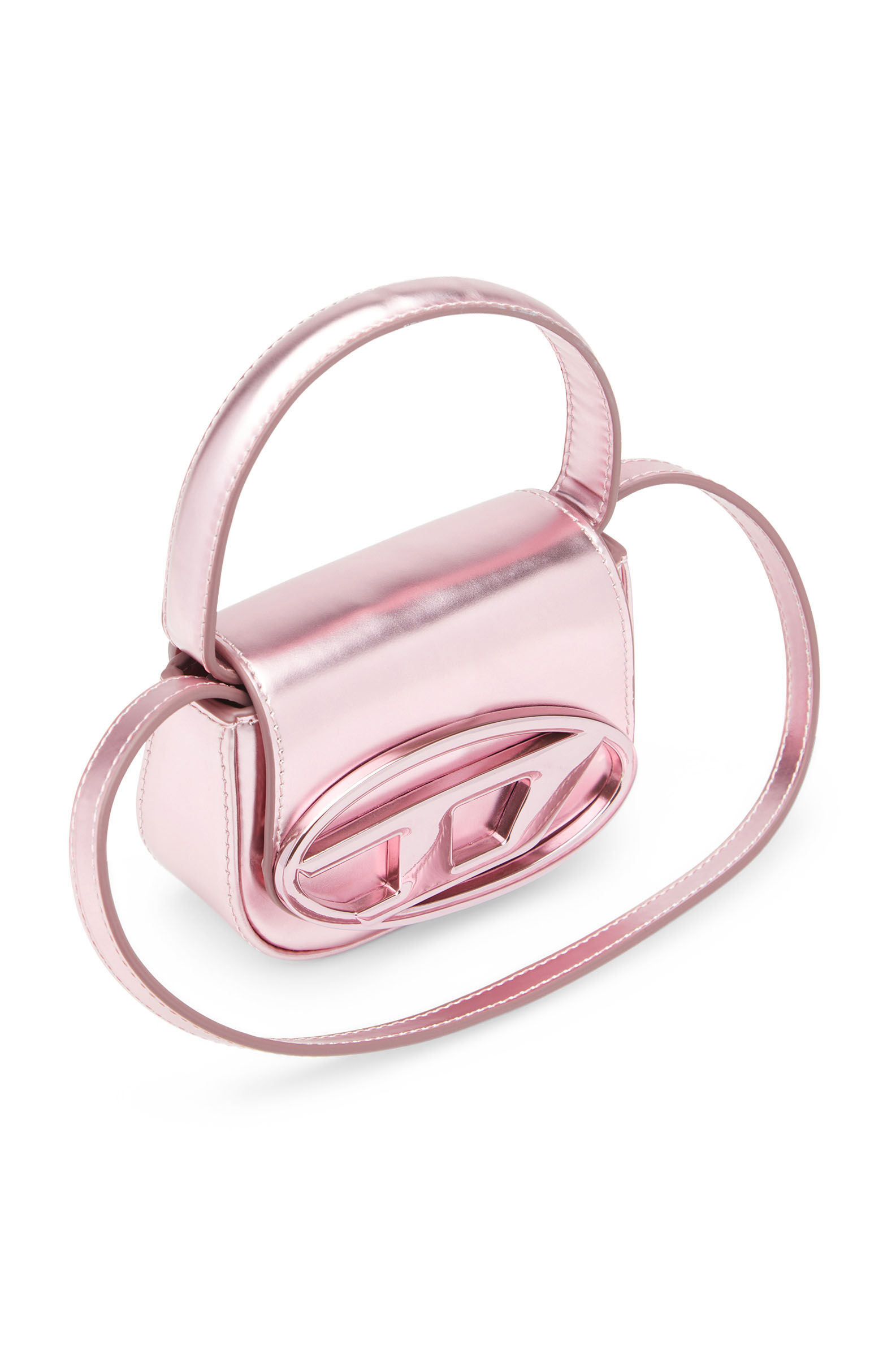 Diesel - 1DR-XS-S, Female's 1DR-XS-S-Iconic mini bag in mirrored leather in Pink - 5
