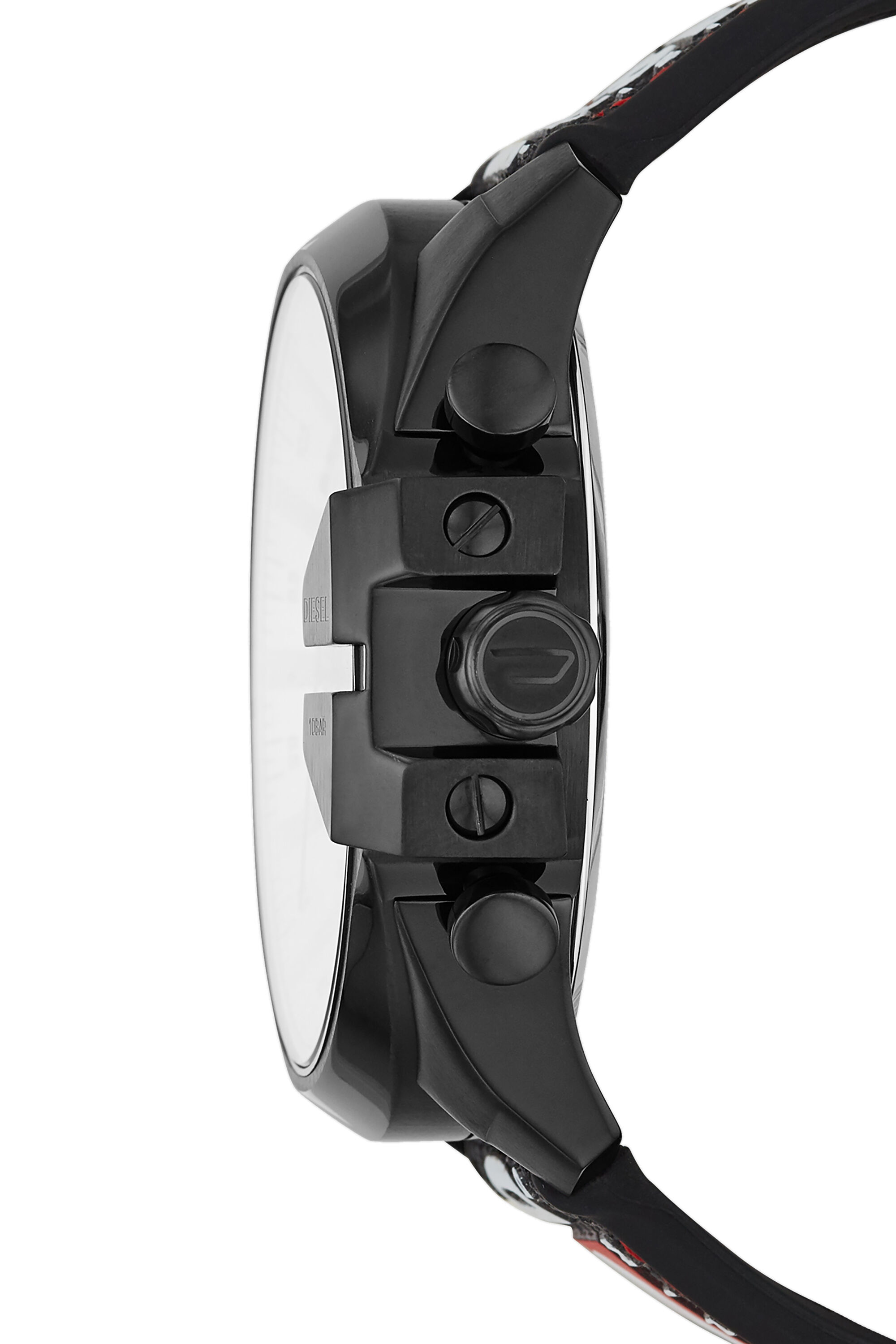Diesel - DZ4512, Mega Chief montre chronographe en nylon noir Homme in Noir - 2