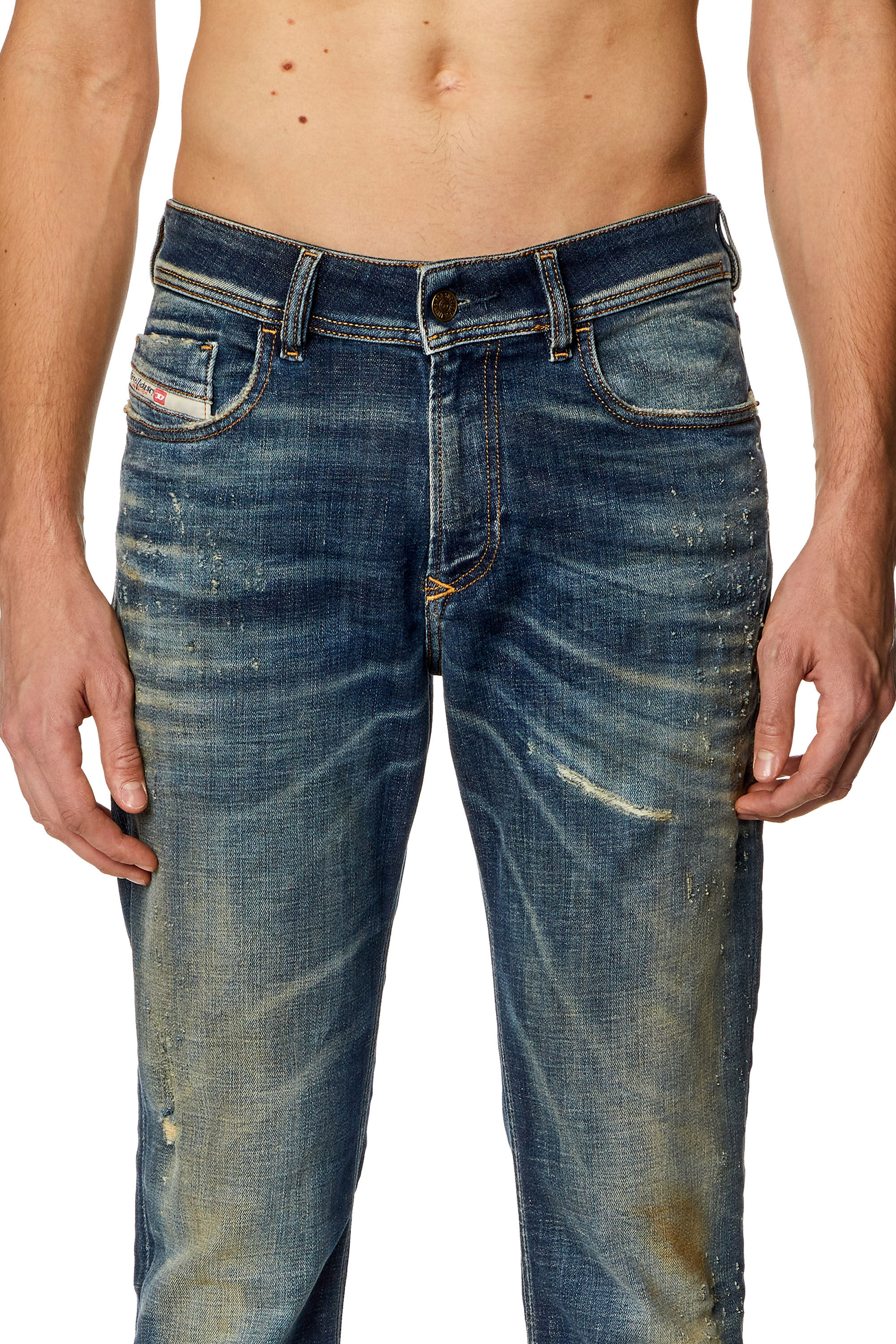 Diesel - Skinny Jeans 1979 Sleenker 09H77 Hombre, Azul Oscuro - 5
