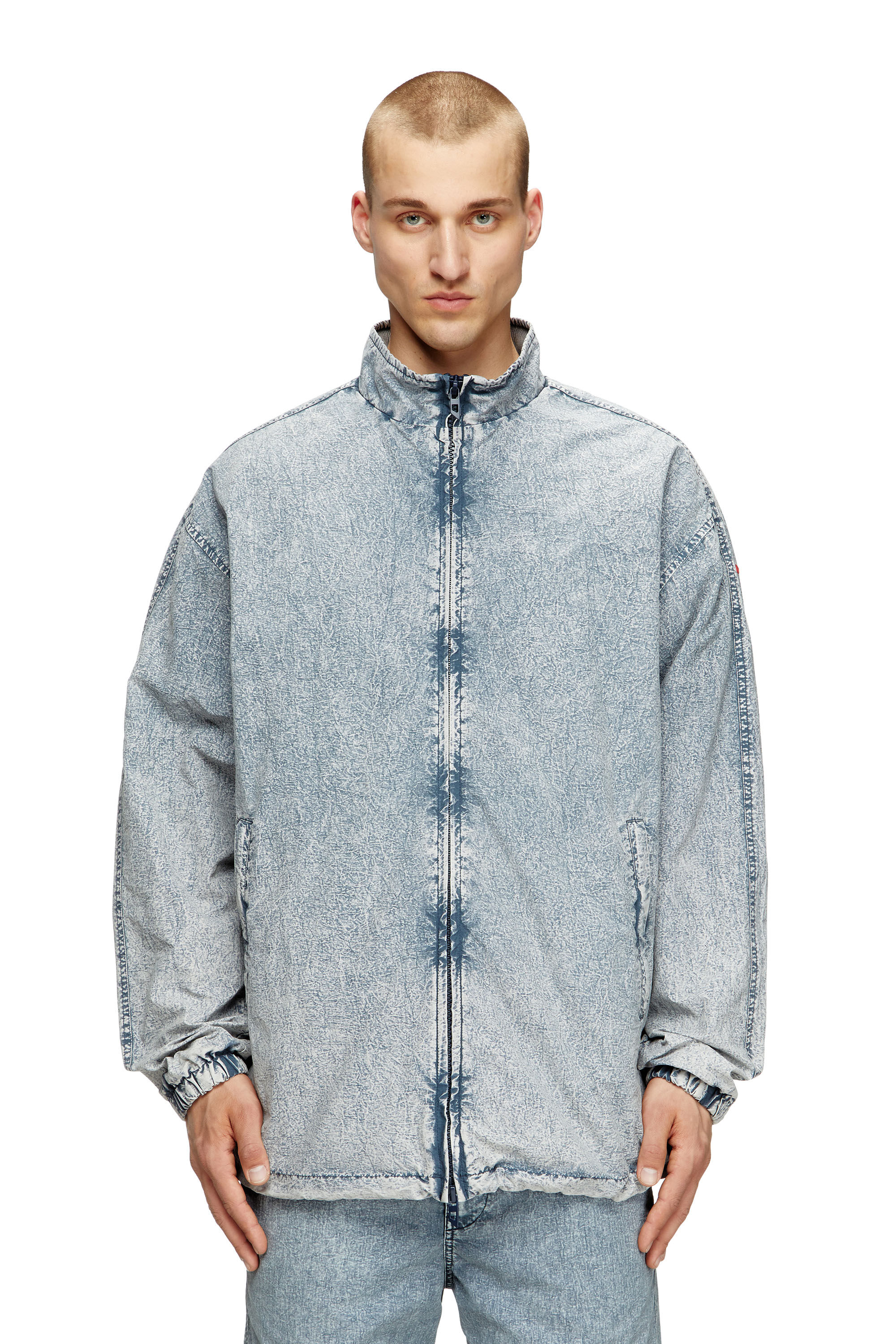 Men's Jacket in recycled nylon taslan | Blue | Diesel