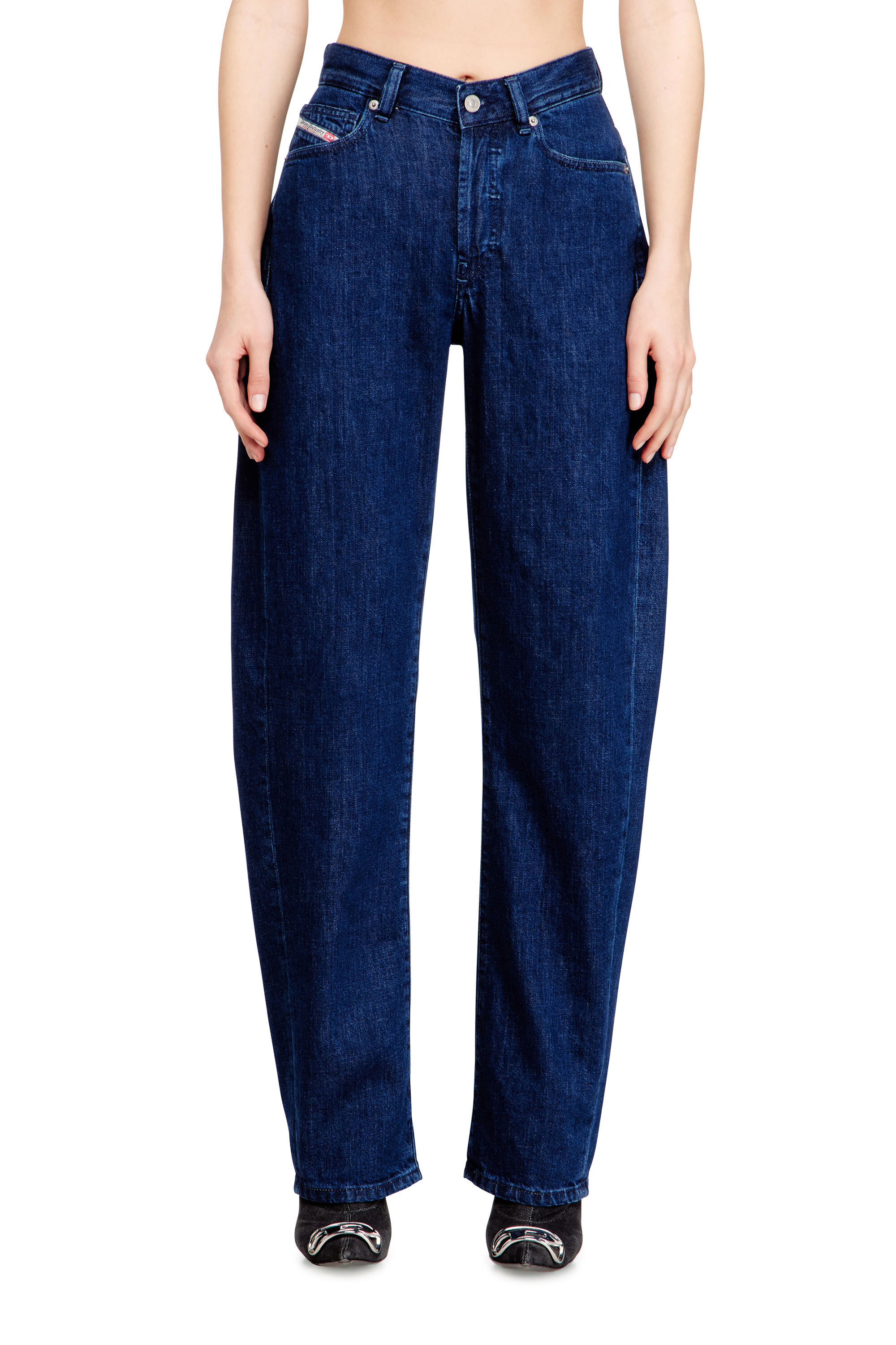 Women's Relaxed Jeans | Dark Blue | Diesel 1974 D-Ellz