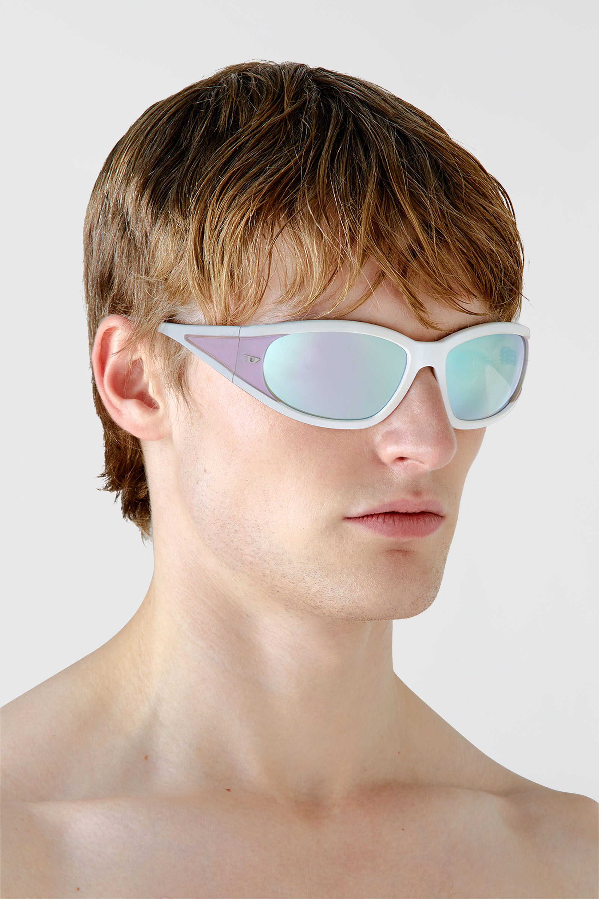 Diesel - 0DL3002, Gafas de sol rectangulares en acetato Unisex in Bubble - 4