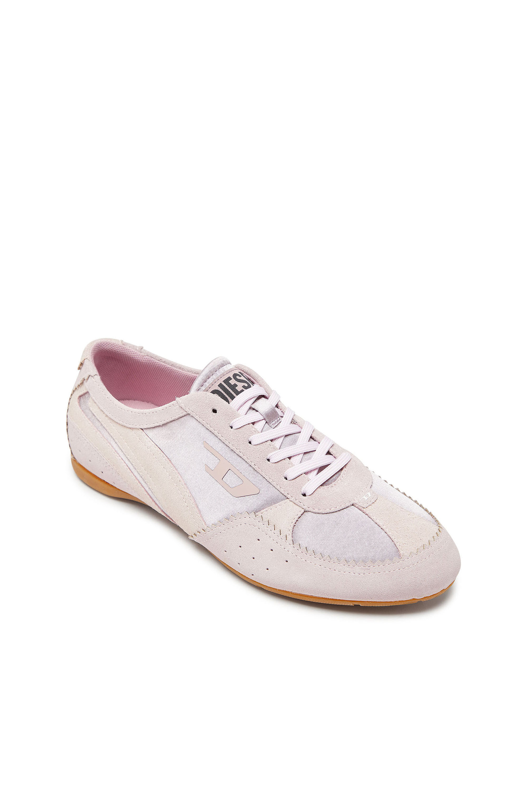 Diesel - D-MILE LOW II W, D-Mile-Baskets avec empi&egrave;cements en su&egrave;de Femme in Rose - 6