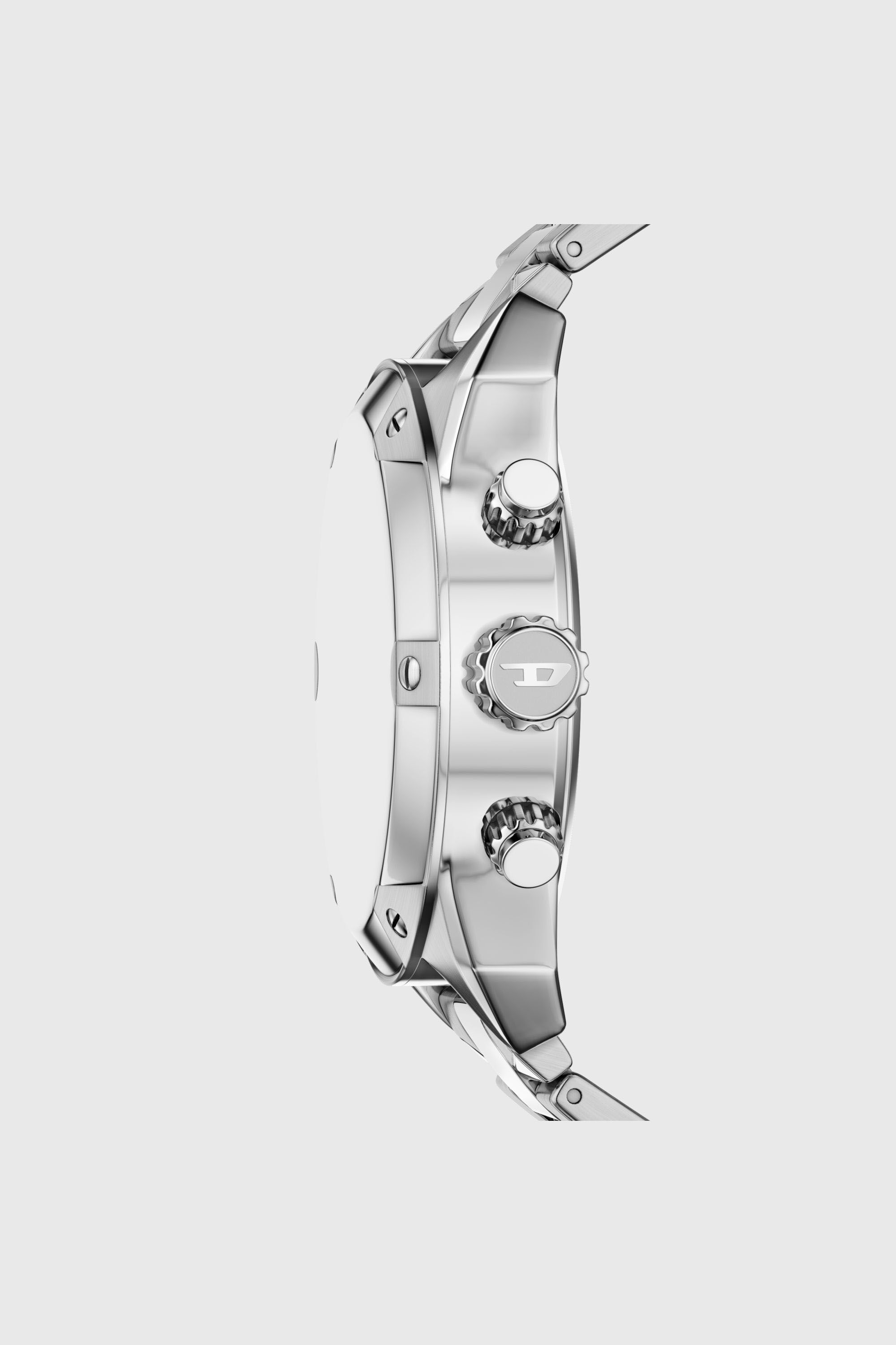 Men's Spiked Stainless Steel Watch | Silver | Diesel US