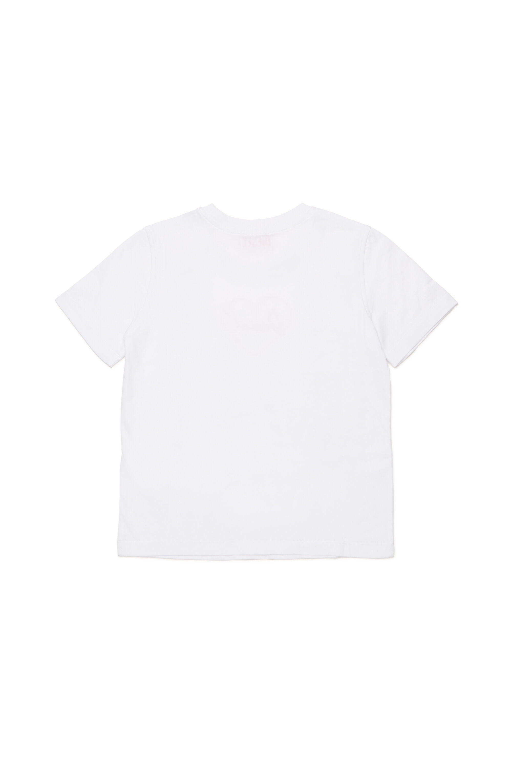 Diesel - TREGL4, Female's T-shirt with flocked logo heart in White - 2