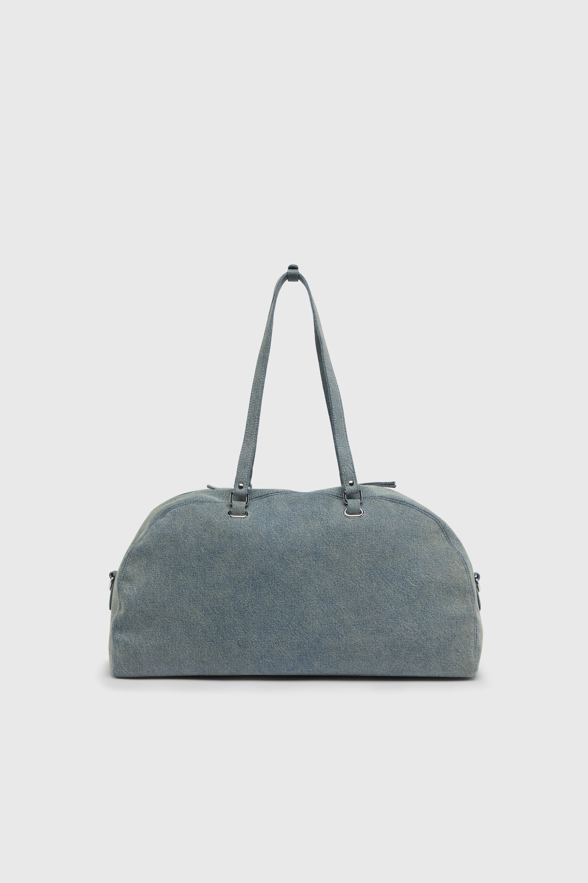 Diesel - 1DR DOME SOFT DUFFLE XL, Unisex's 1DR Dome-Duffle bag in denim with Oval D logo in Light Blue - 3