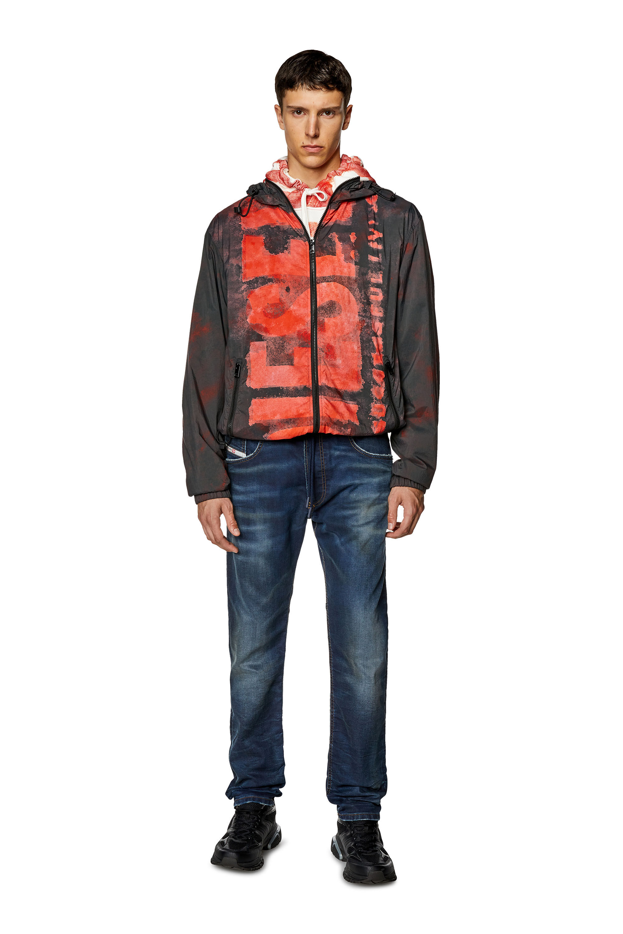 Men's Regular Jeans | Dark Blue | Diesel 2030 D-Krooley Joggjeans®