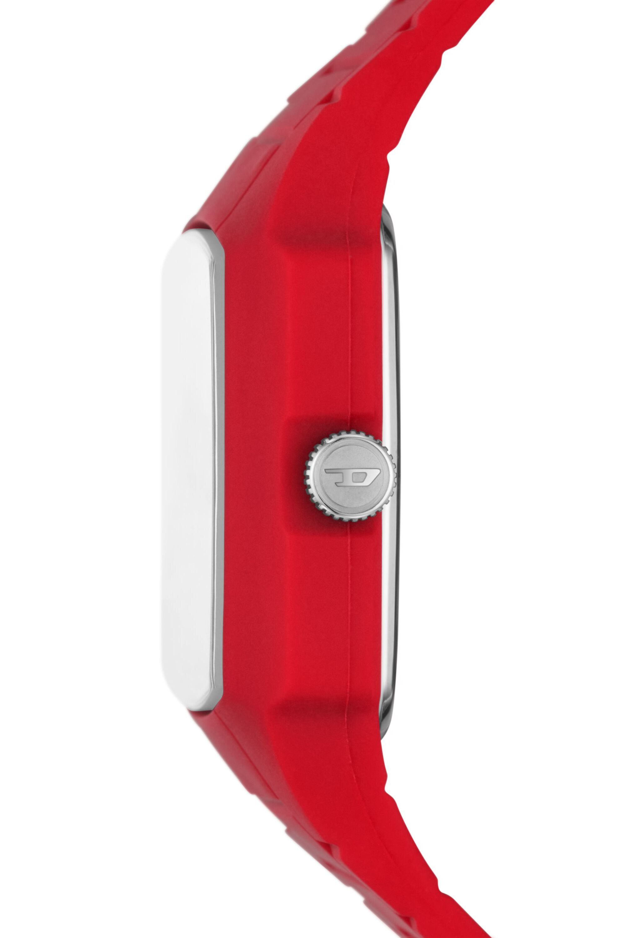 Diesel - DZ2165, Montre Cliffhanger 2.0 en silicone Rouge Homme in Rouge - 3