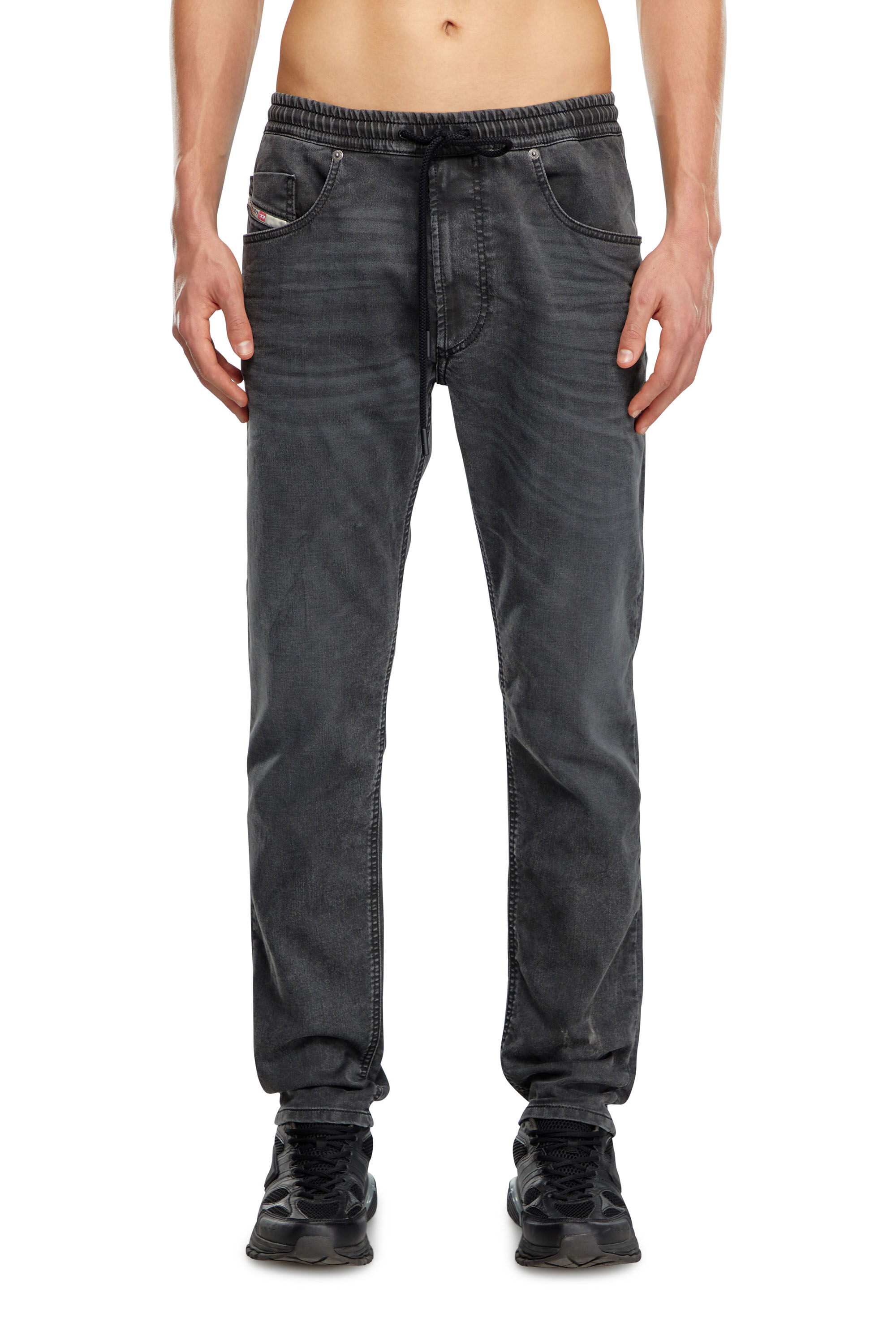 Diesel - Regular 2030 D-Krooley Joggjeans® 09J75 Homme, Noir/Gris foncé - Image 3