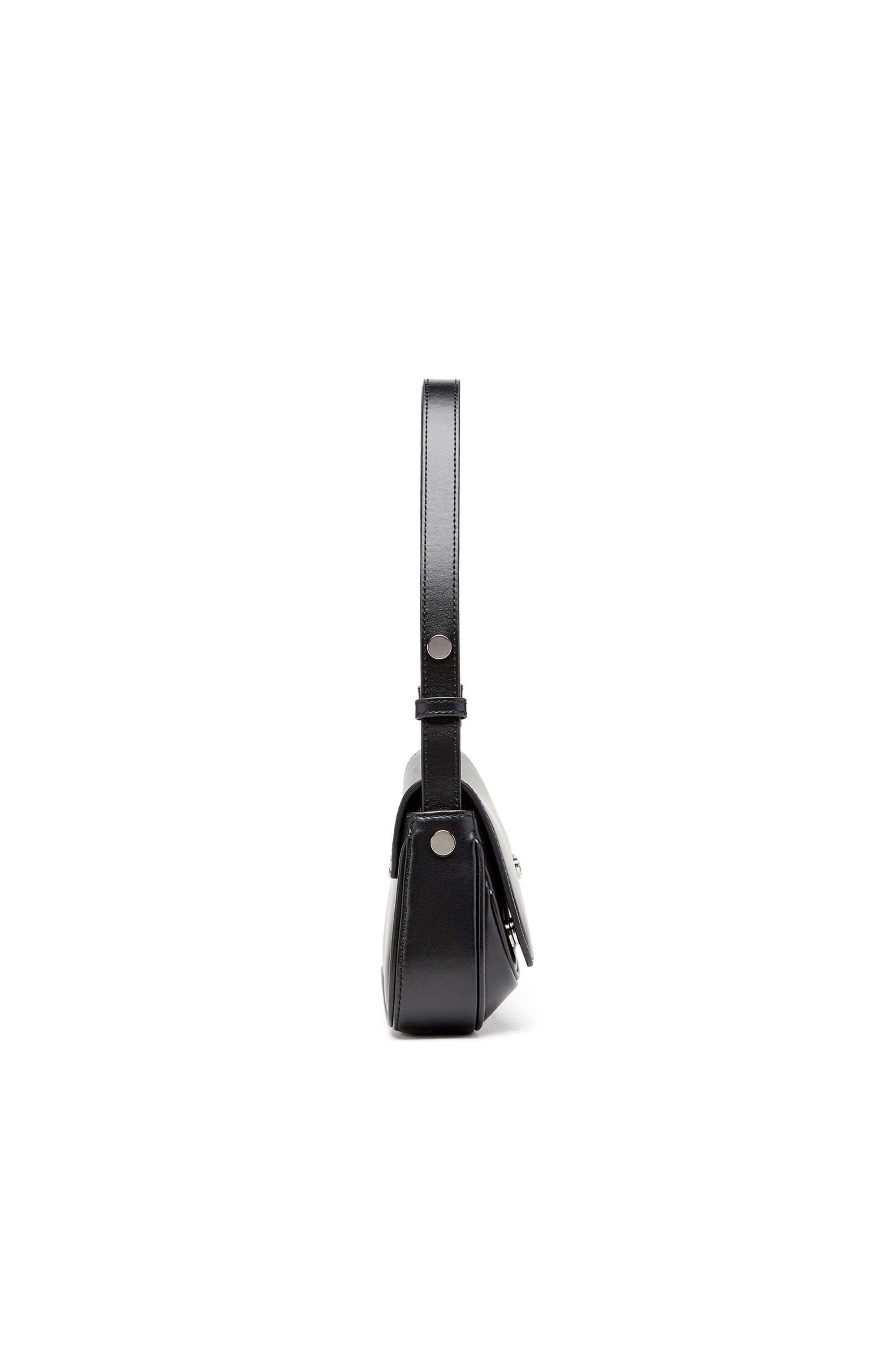 Women's Play-Semi gloss leather shoulder bag | Black | Diesel