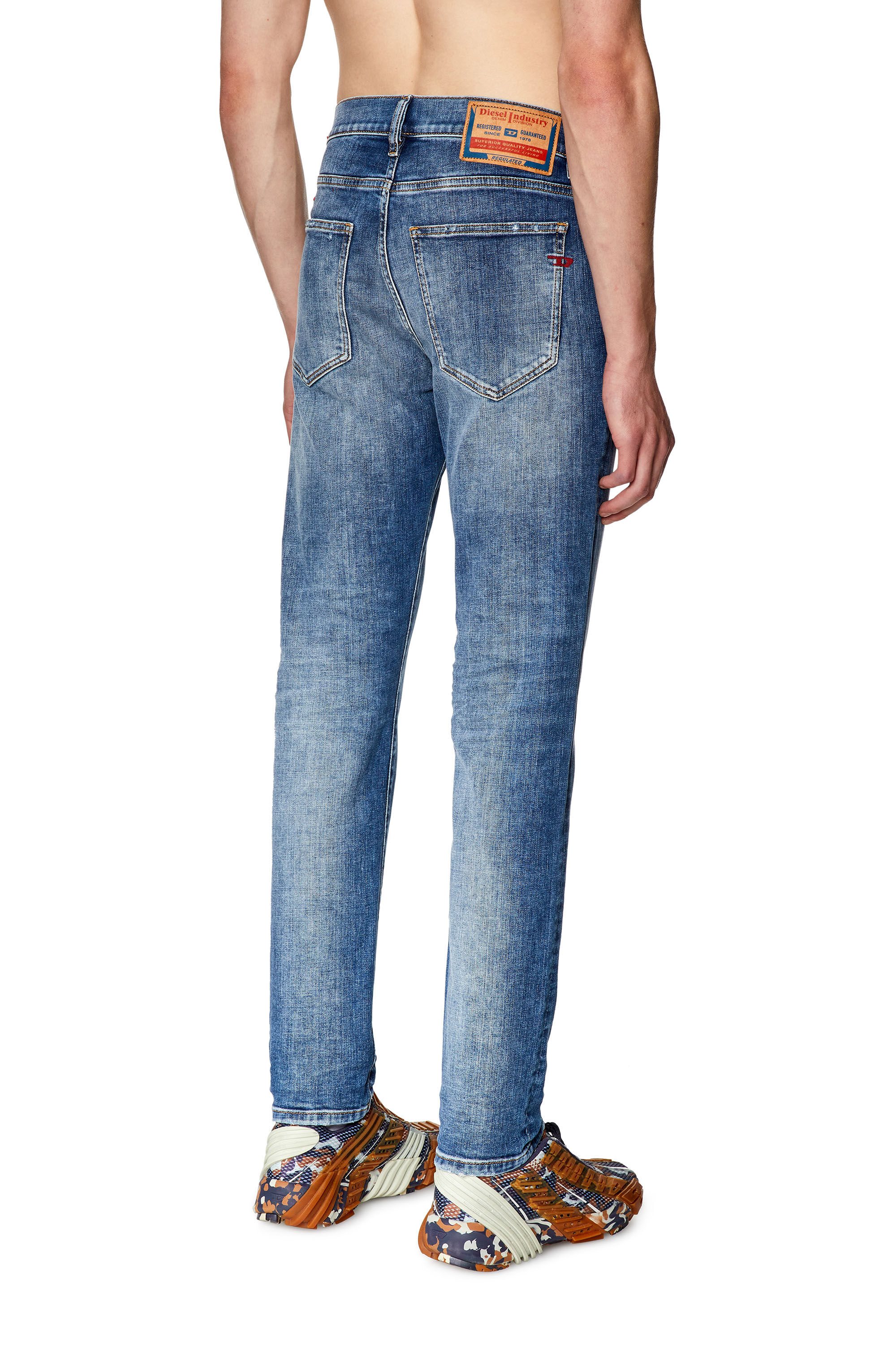 Diesel - Male's Slim Jeans 2019 D-Strukt 09G32, Medium Blue - 4