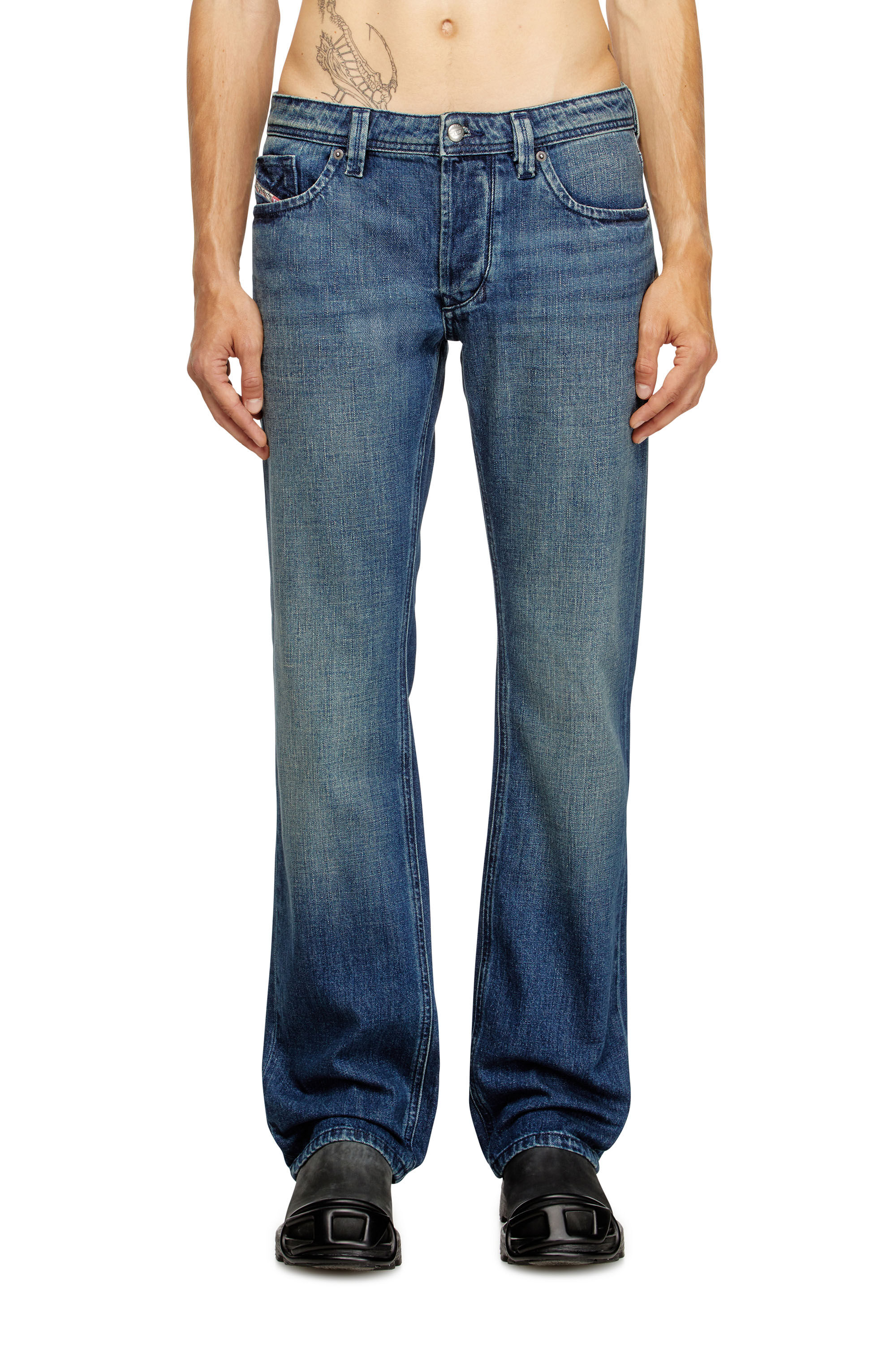 Men's Regular Jeans | Dark Blue | Diesel 1985 Larkee