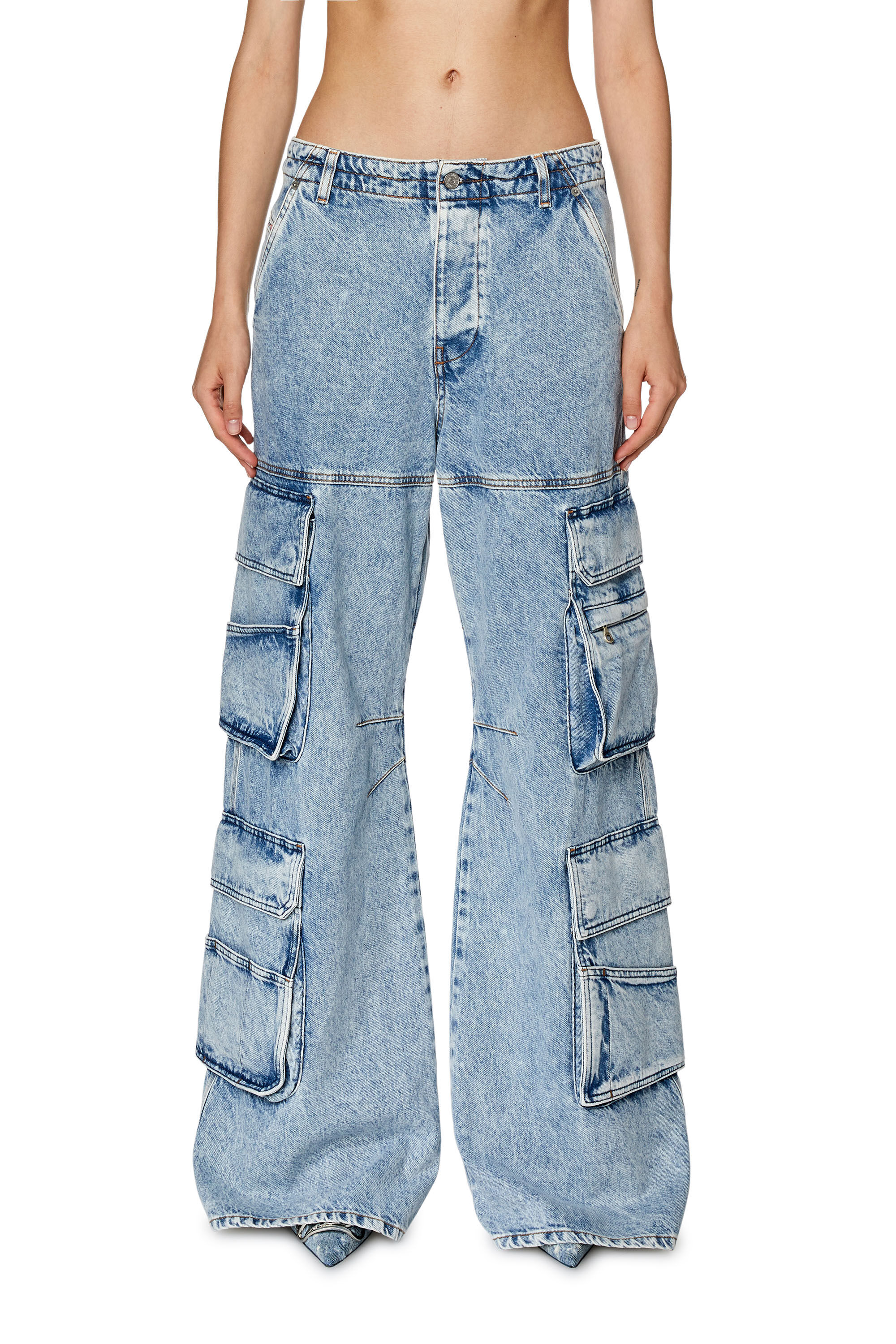 Diesel - Female's Relaxed Jeans 1996 D-Sire 0NJAA, Light Blue - 3