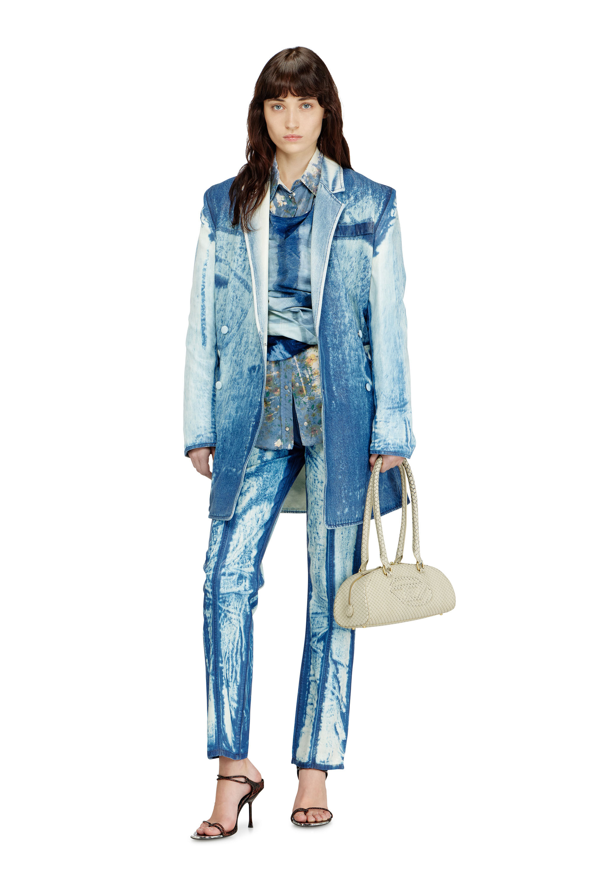 Diesel - Female's Slim Jeans D-LYSAR 068XC, Medium Blue - 1