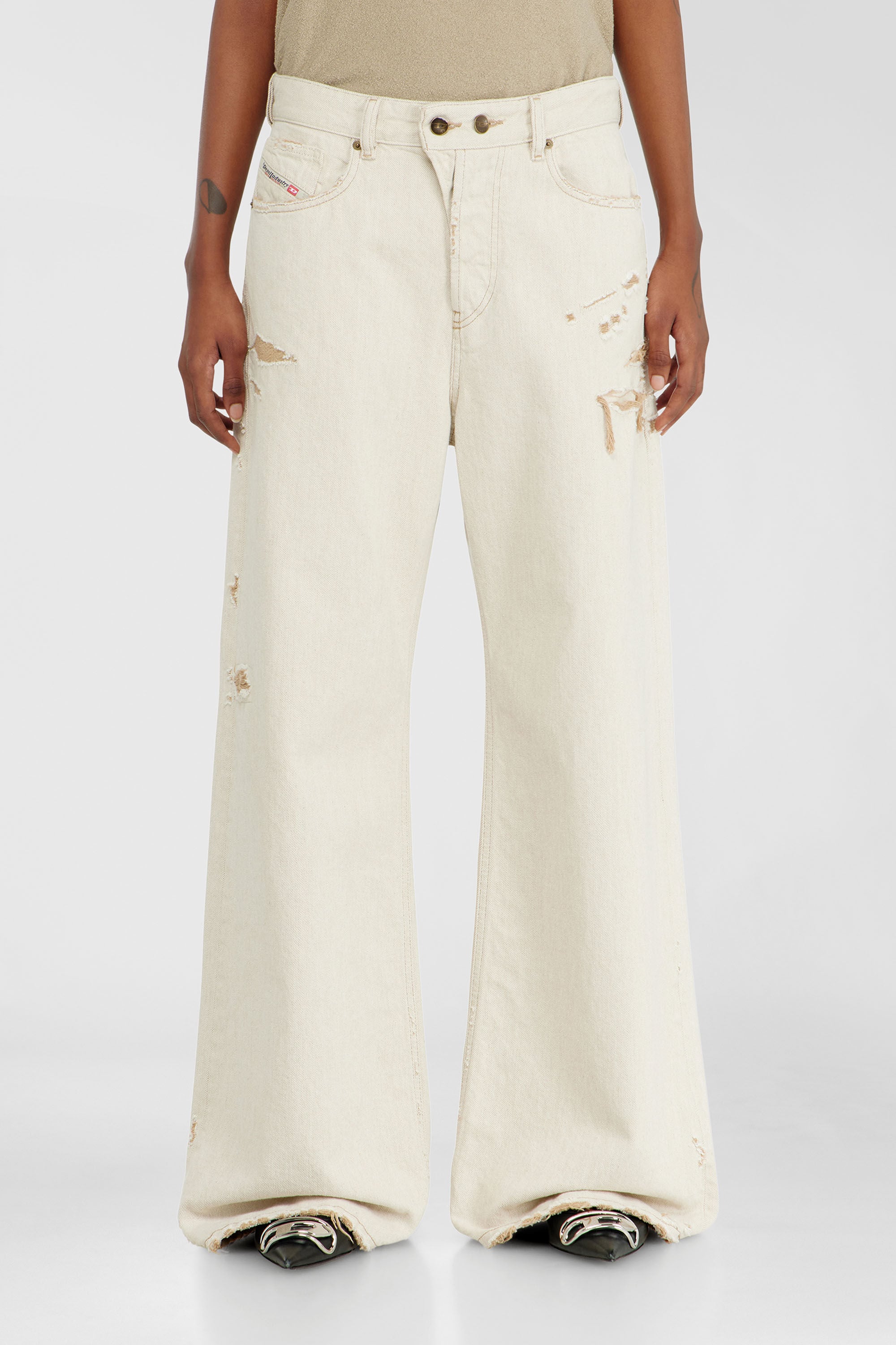 Diesel - Female's Relaxed Jeans 1996 D-Sire 09P89, Beige - 4