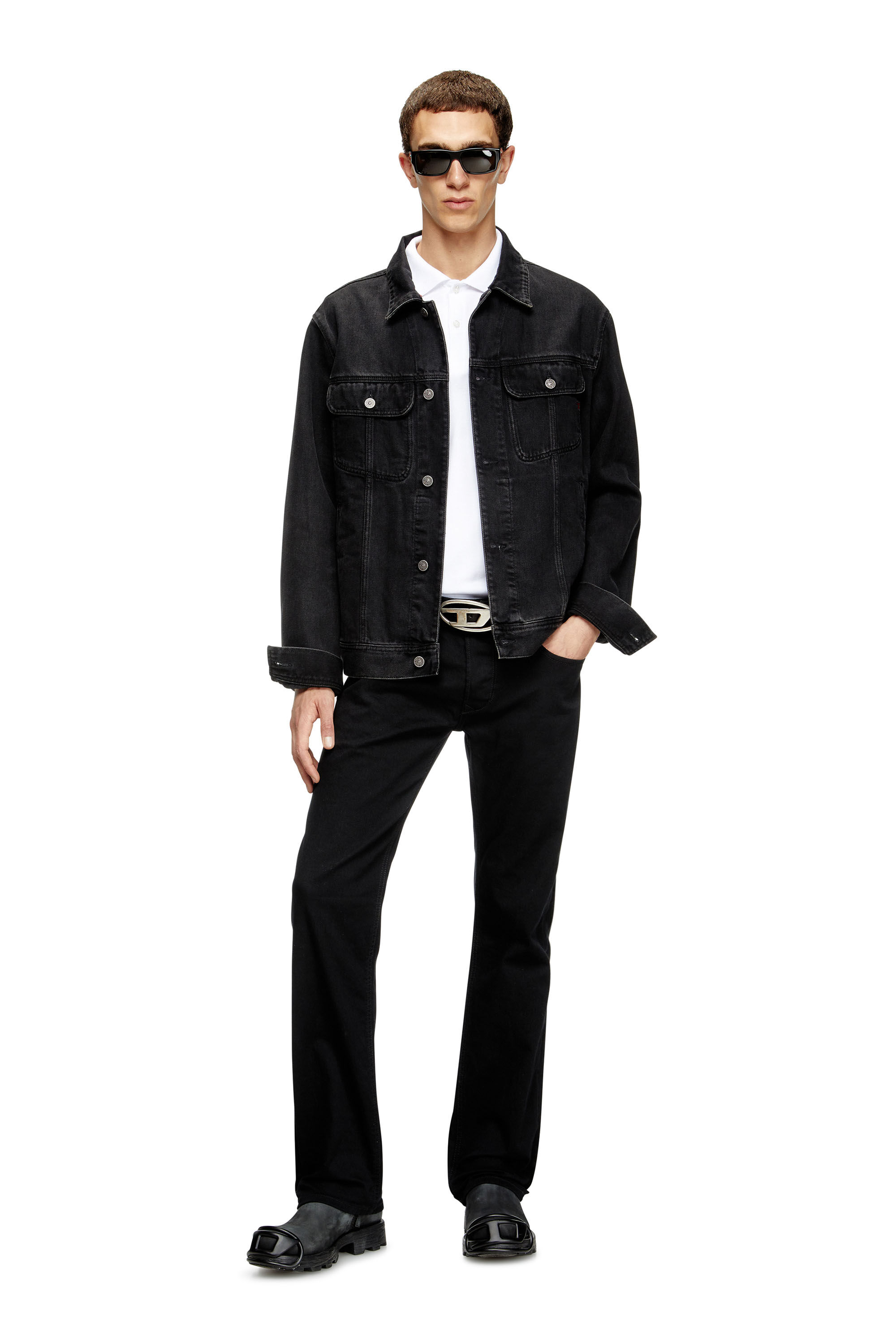 Men's Polo shirt with micro Diesel embroidery | White | Diesel Men's Polo shirt with micro Diesel embroidery | White | Diesel