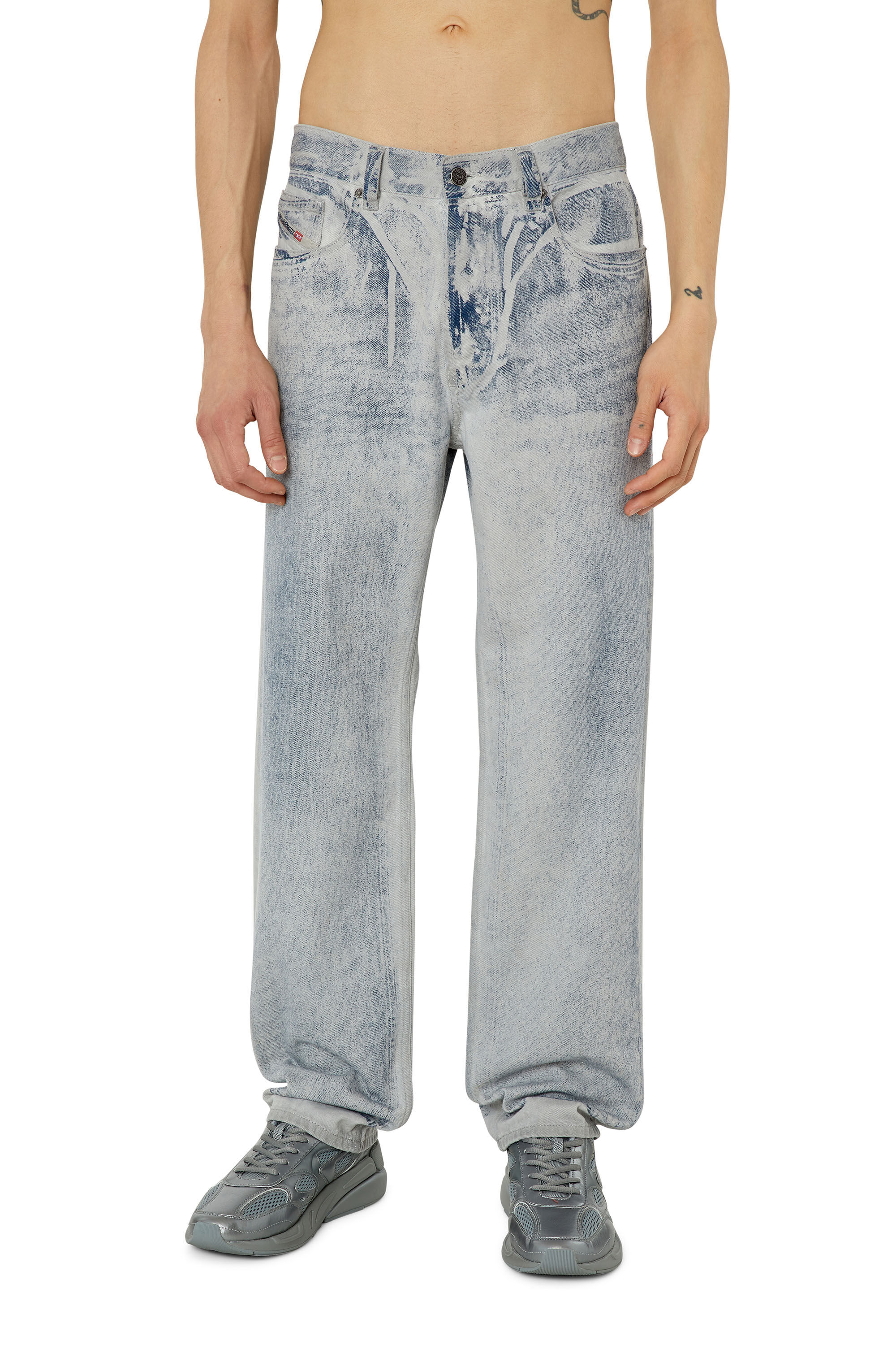 Diesel - Male's Straight Jeans 2010 D-Macs 09F23, Light Grey - 3
