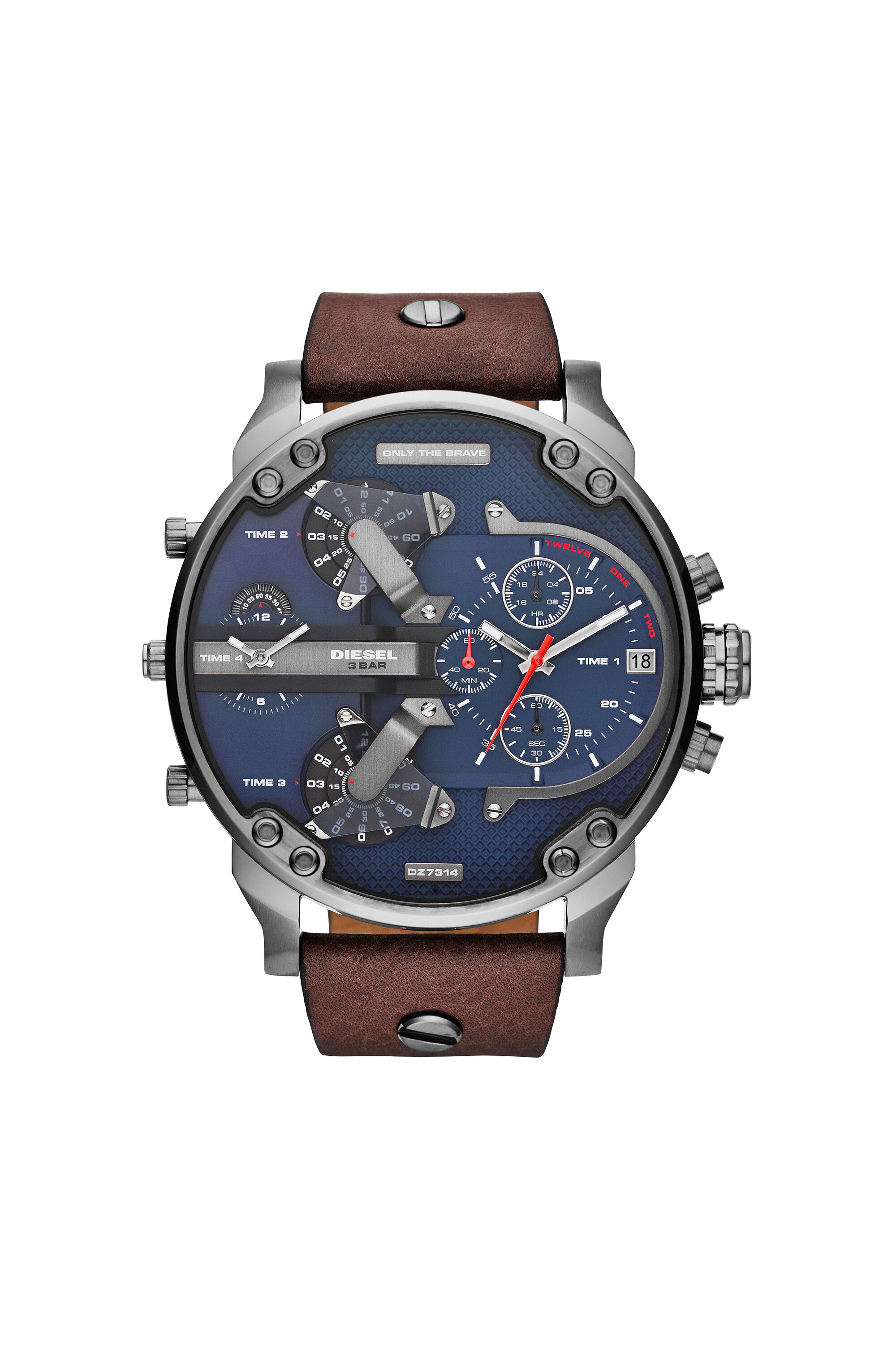 Diesel - DZ7314 MR. DADDY 2.0, Male's Mr. Daddy 2.0 watch with multi-layer watch in Brown - 1