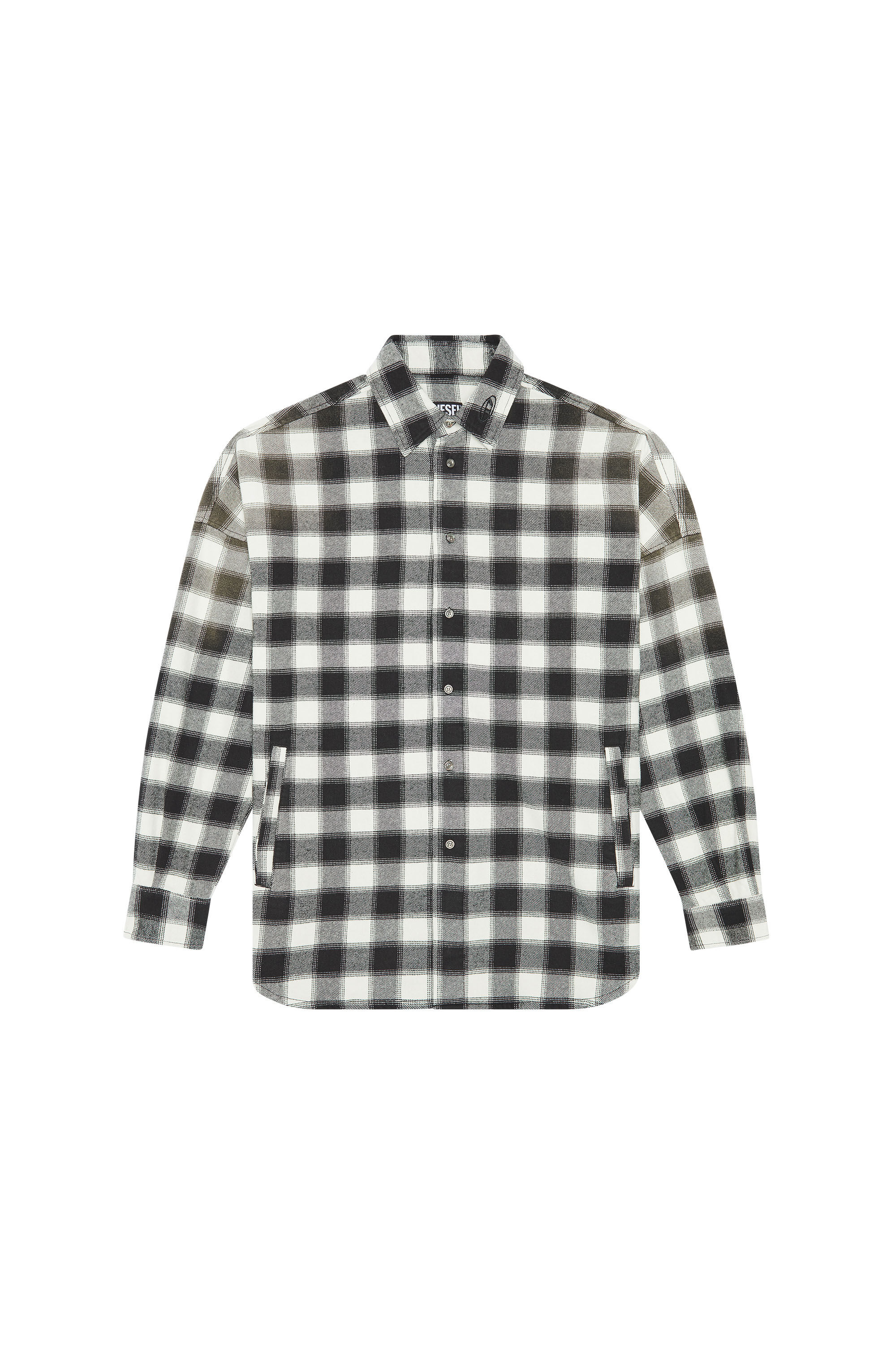 Diesel - S-LIMO-PKT, Chemise à carreaux avec col brodé Homme in Polychrome - 2