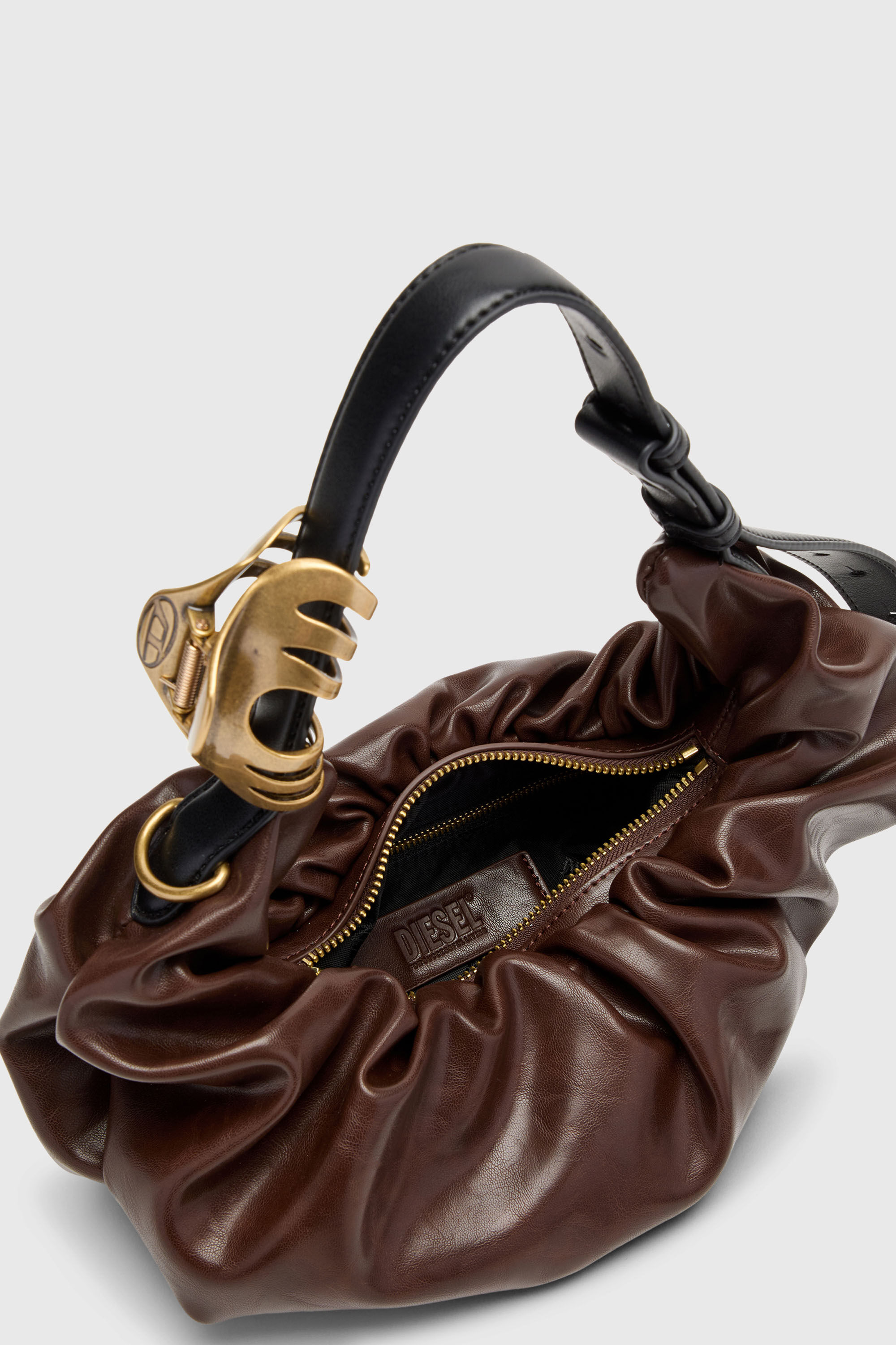 Women's Grab-D-Small scruched hobo bag | Brown | Diesel {{Country}}