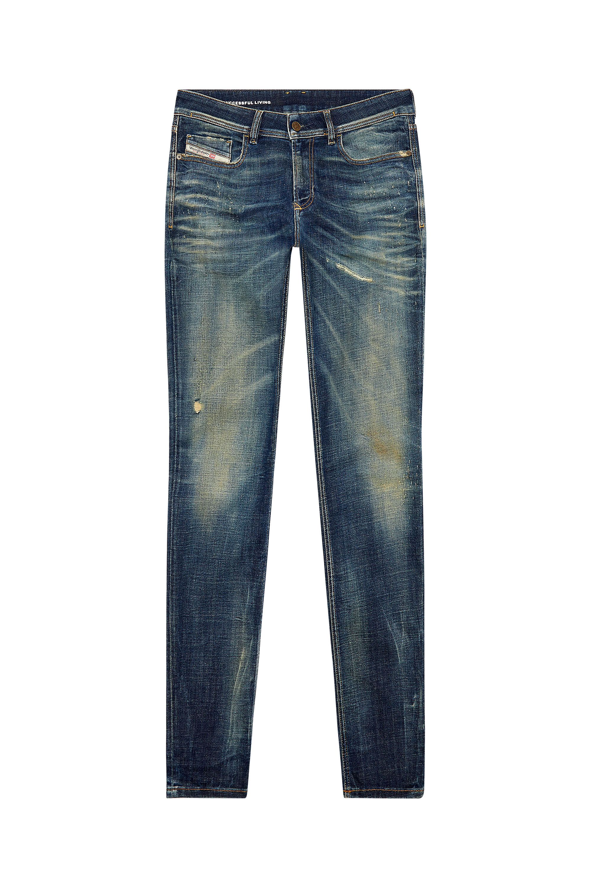 Diesel - Skinny Jeans 1979 Sleenker 09H77 Hombre, Azul Oscuro - 2