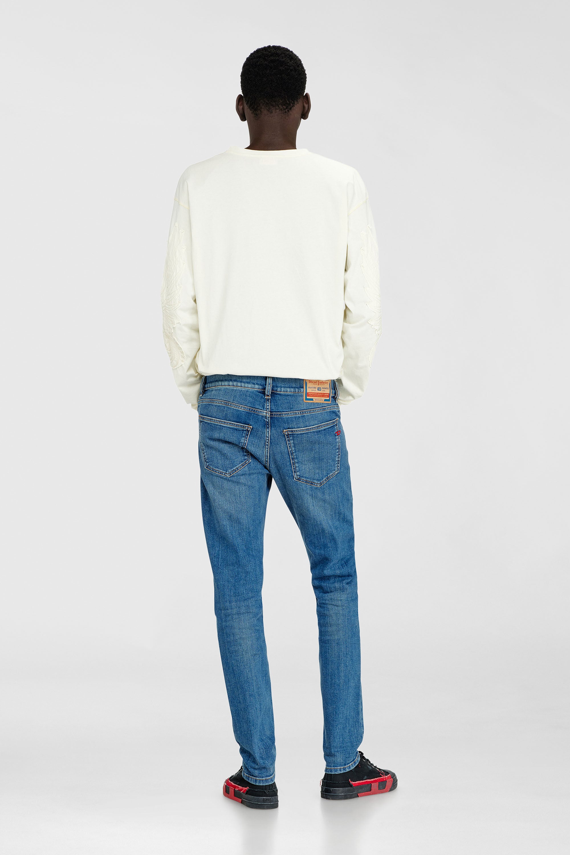 Diesel - Slim Jeans 2019 D-Strukt 0KIAL Homme, Bleu Clair - Image 3