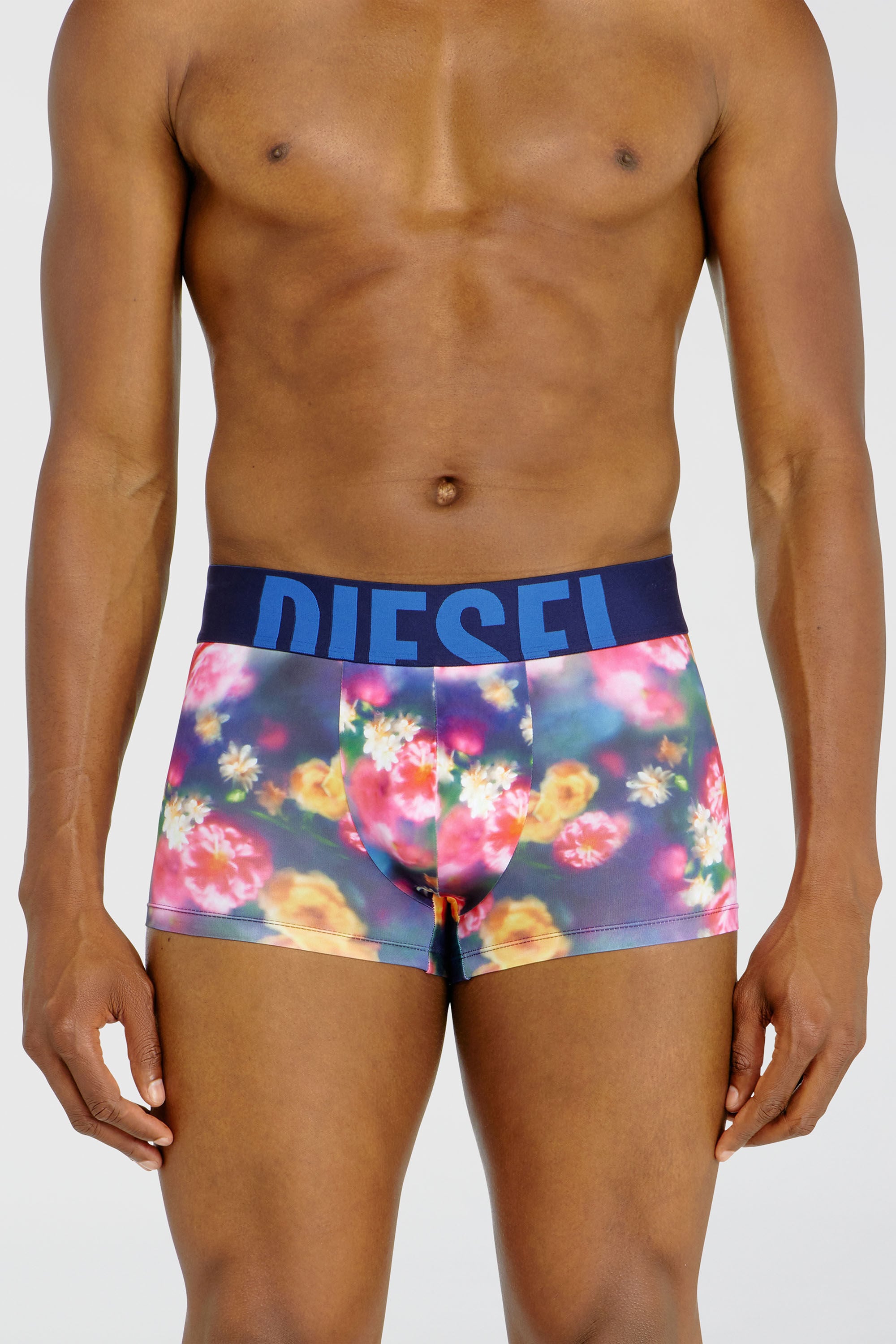Diesel - DAMIEN-D-POP-55, Male's Trunks in stretch fabric with all-over florals in Multicolor - 1