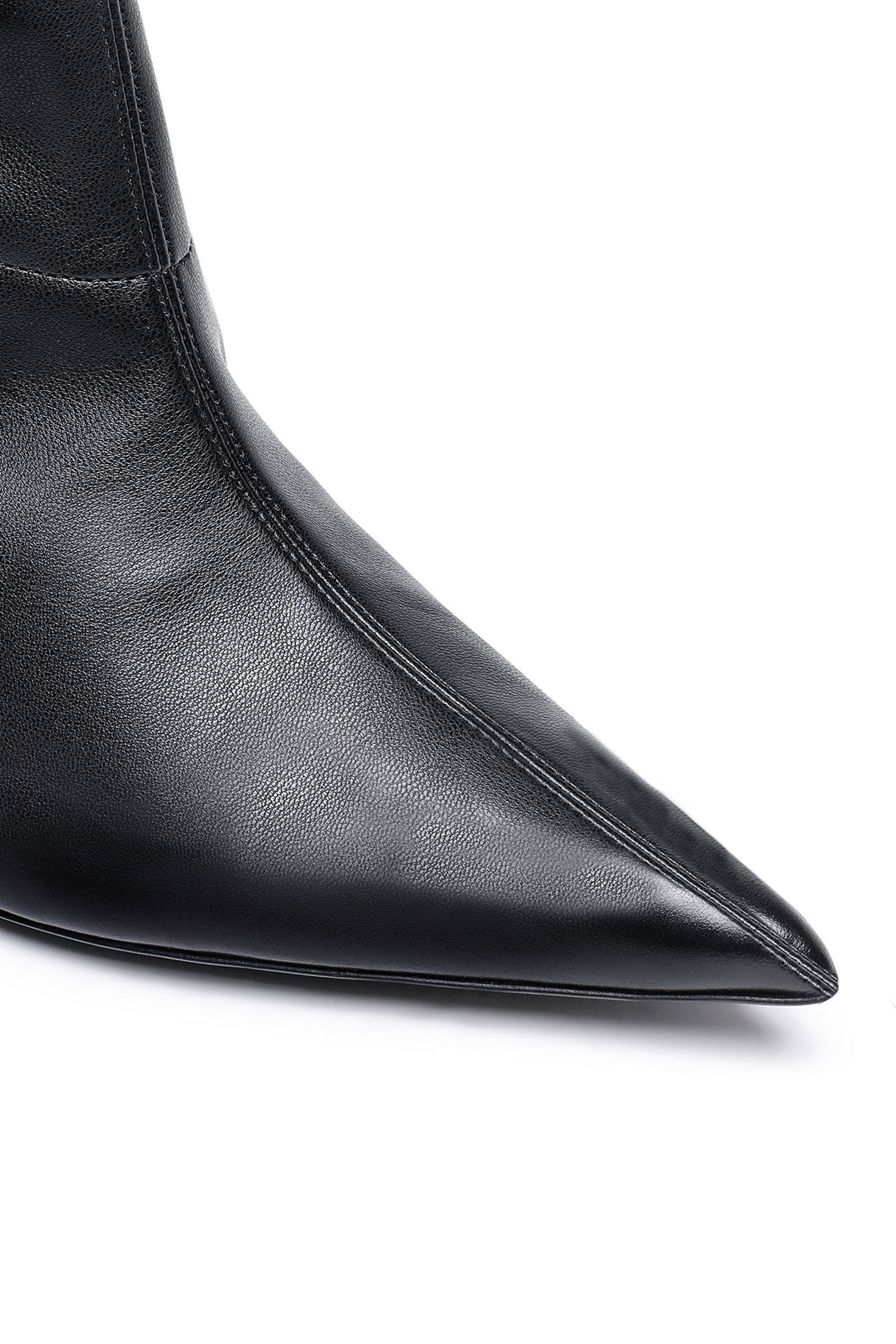 Diesel - D-VENUS KBT, Female's D-Venus Kbt - Knee-high boots in coated stretch fabric in Black - 4