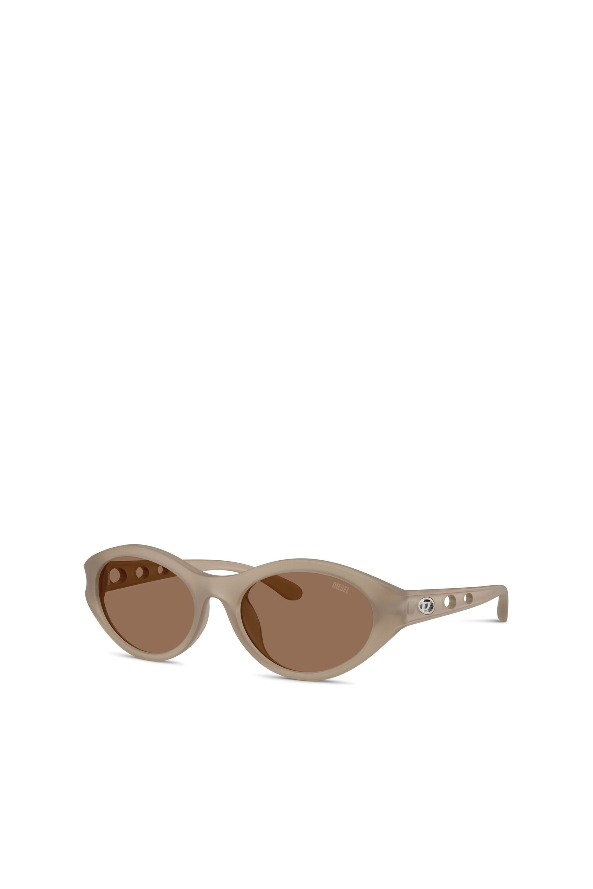 Women's Oval sunglasses | Beige | Diesel
