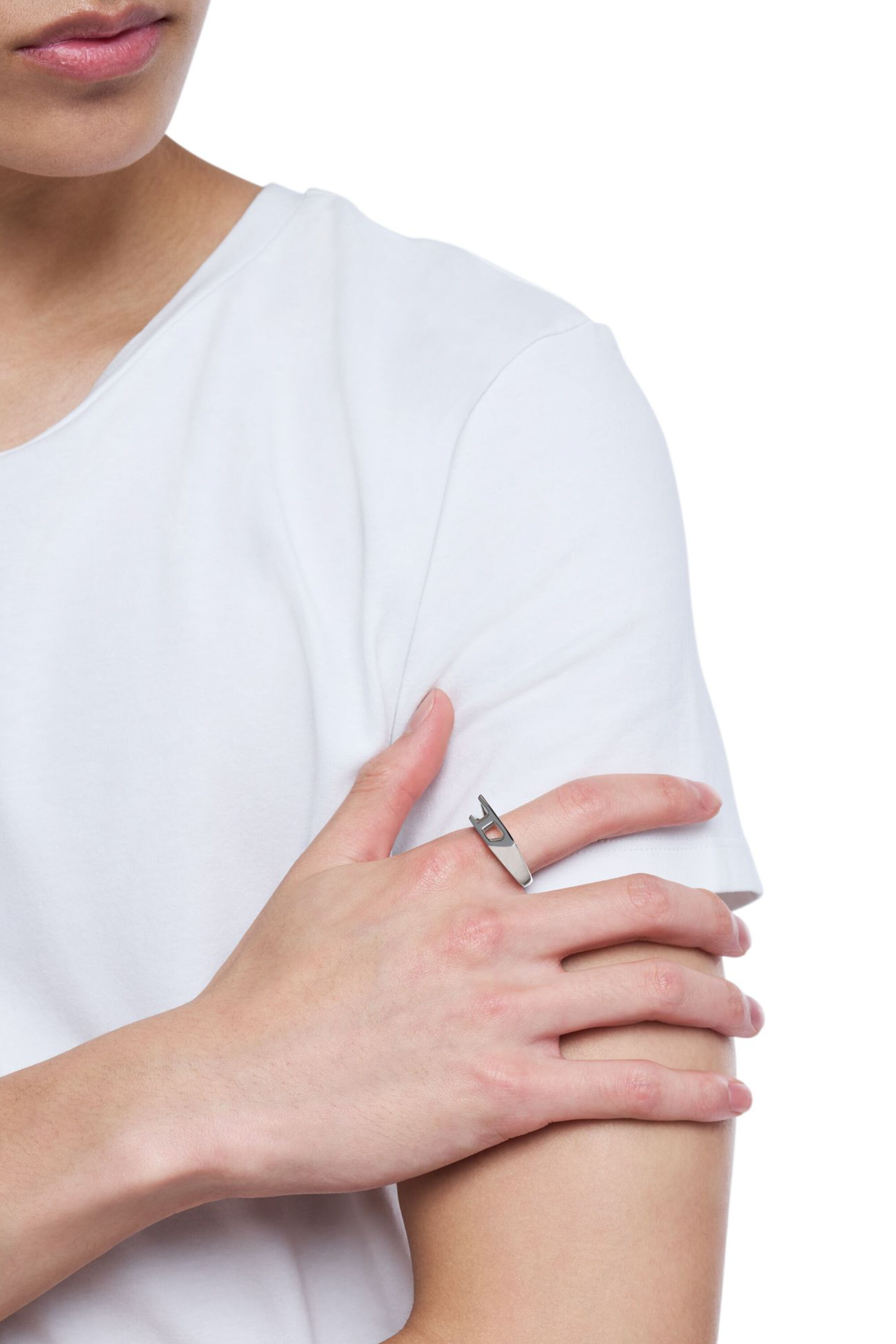 新作Diesel Dx1638040 Jewellery リング　サイズ9 Women's Stainless steel signet ring | Silver | Diesel
