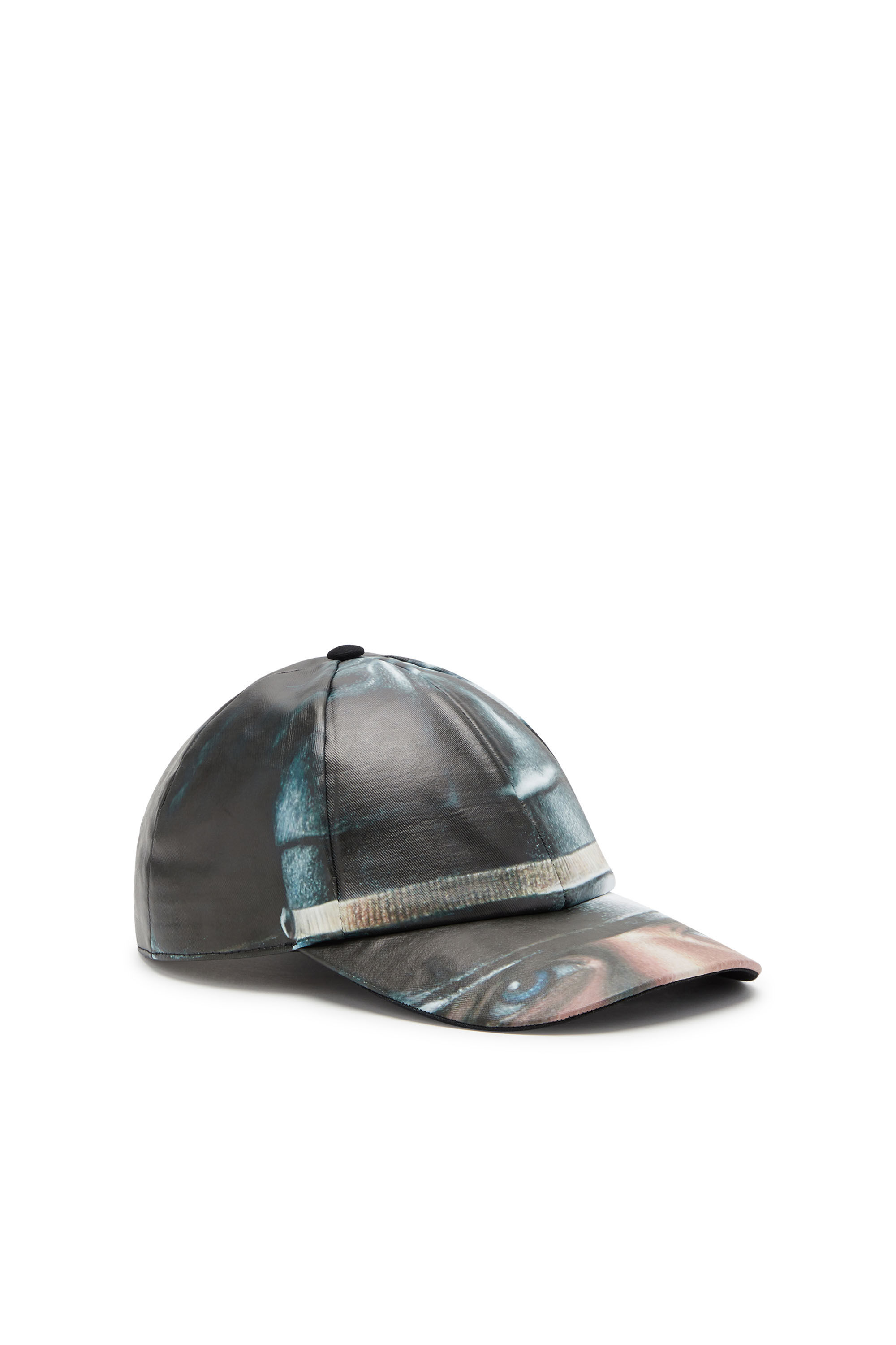 Diesel - PR-IVAR-23, Casquette de baseball avec visière imprimée Mixte in Noir - 1