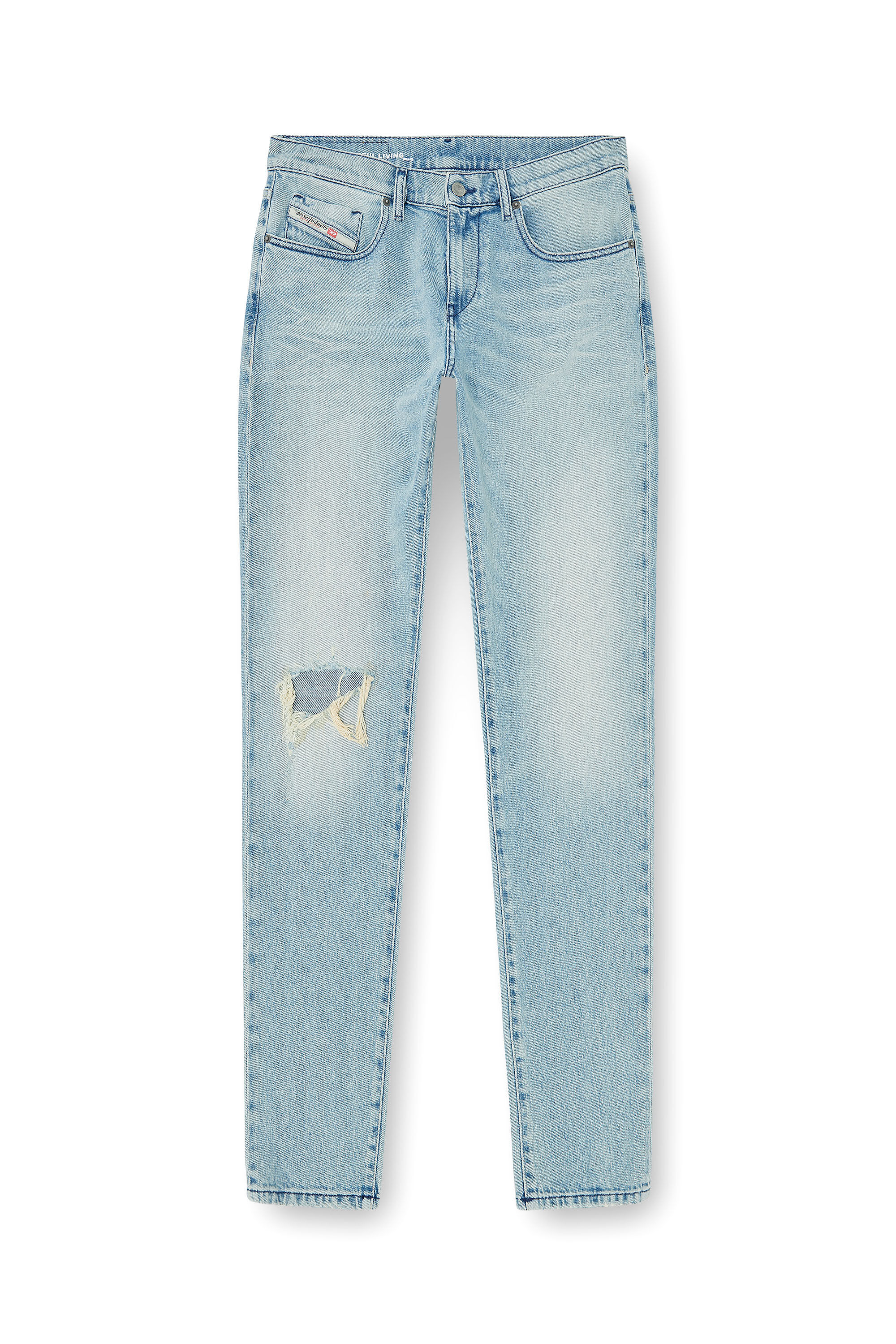 Diesel - Slim Jeans 2019 D-Strukt 09Q10 Homme, Bleu Clair - Image 6