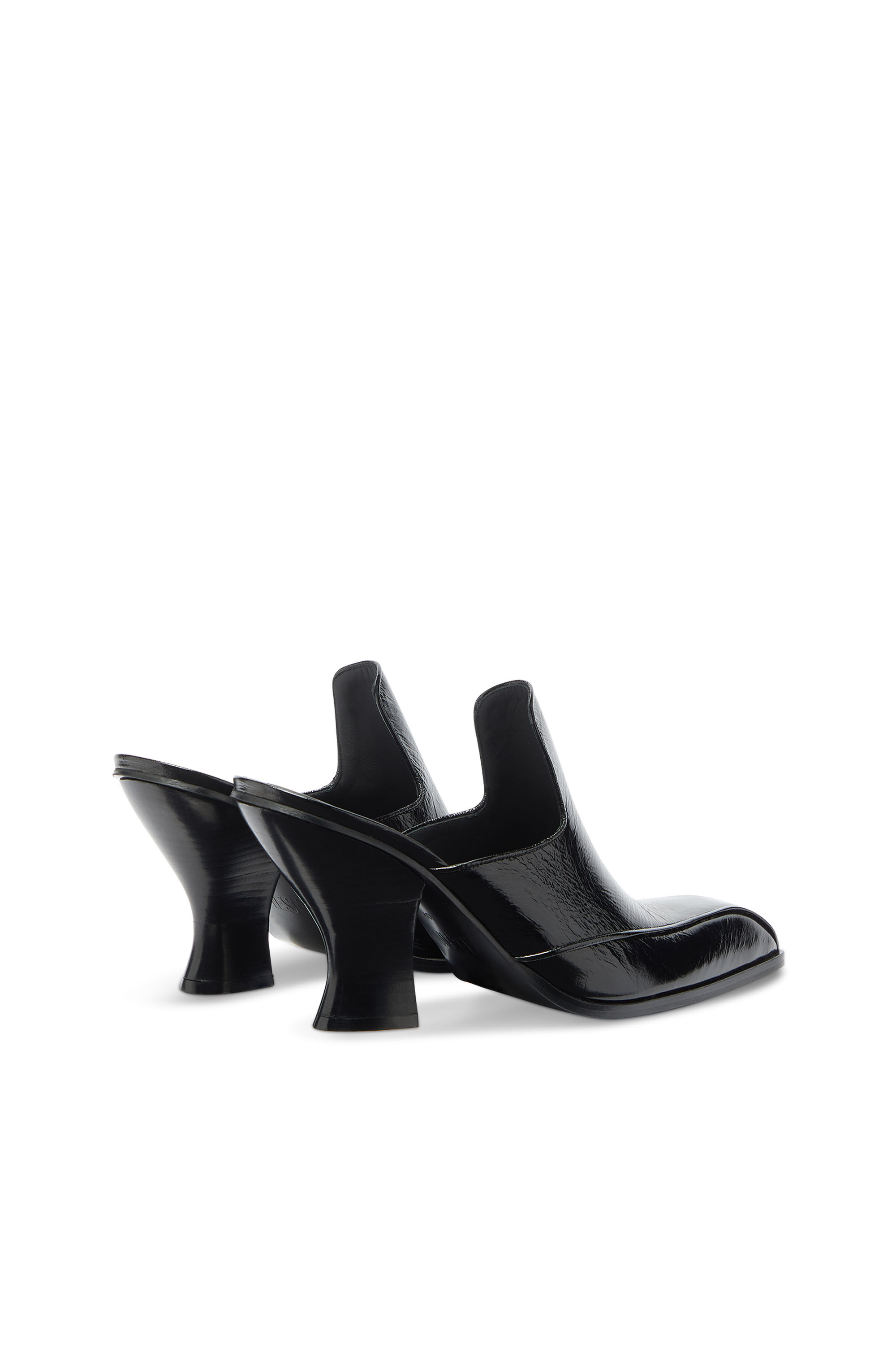 Diesel - D-LUFFY-75-MULE, D-Luffy - Mules style occidental en cuir verni Femme in Noir - 3