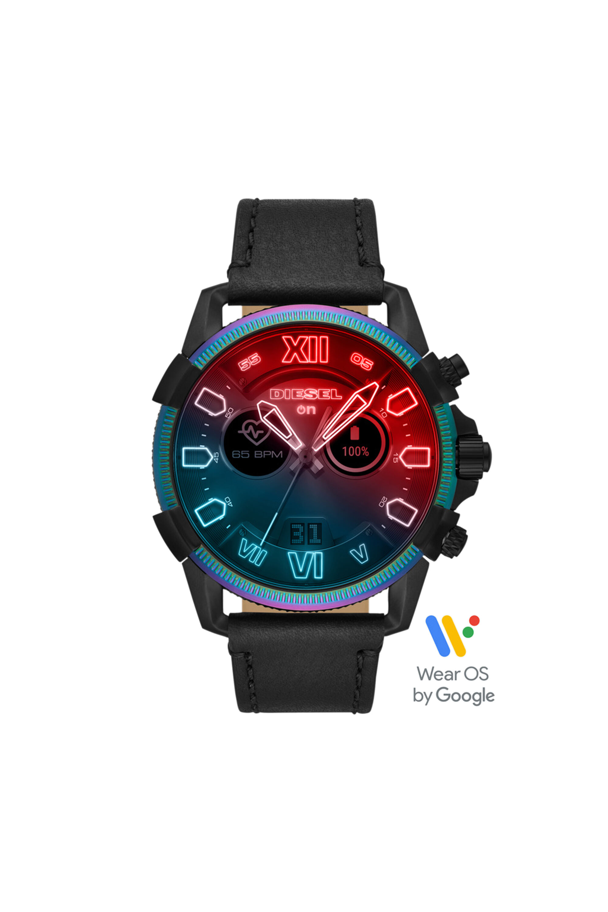 Diesel - DT2013, Smartwatch Full Guard 2.5: Piel negra Hombre in Negro - 1